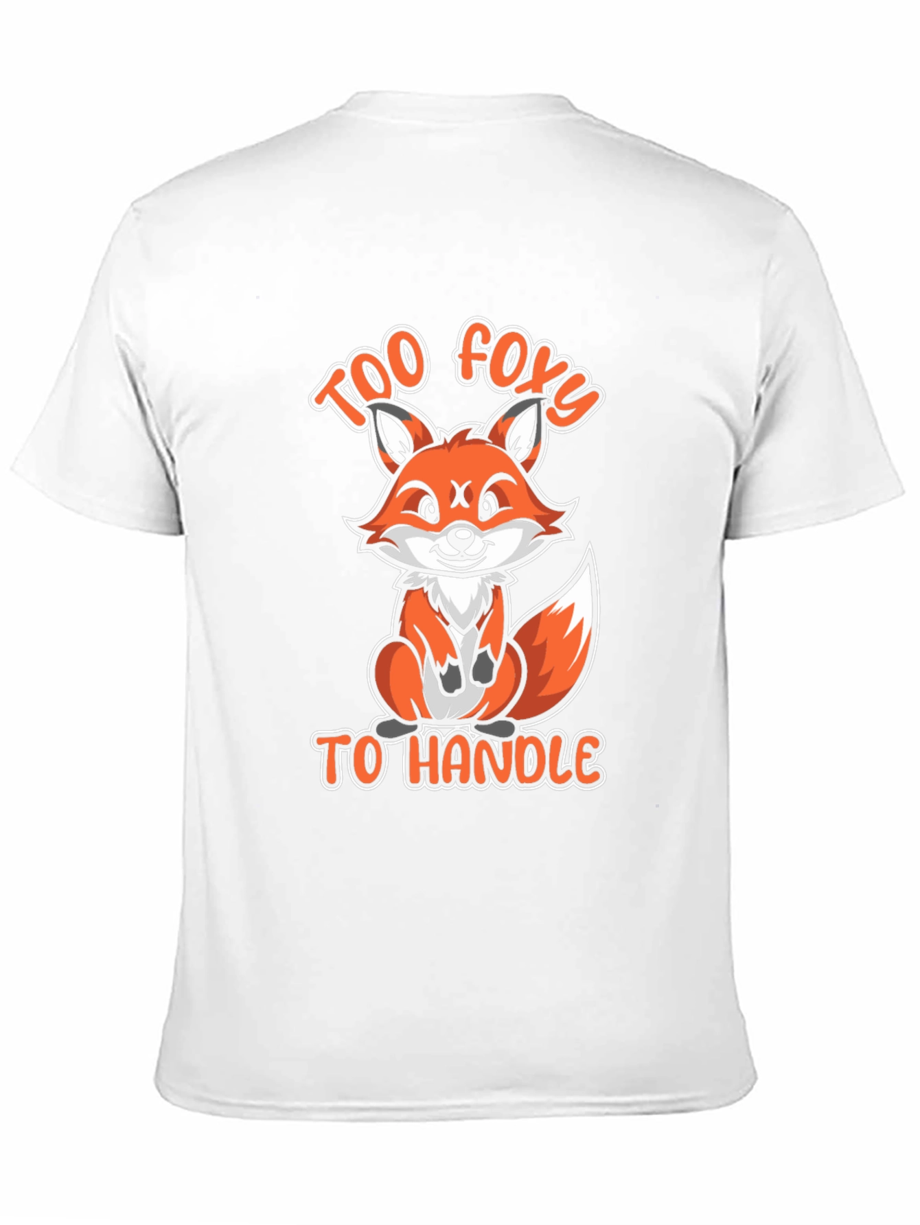 Black Too Foxy To Handle Funny Fox Graphic T-Shirt view 11