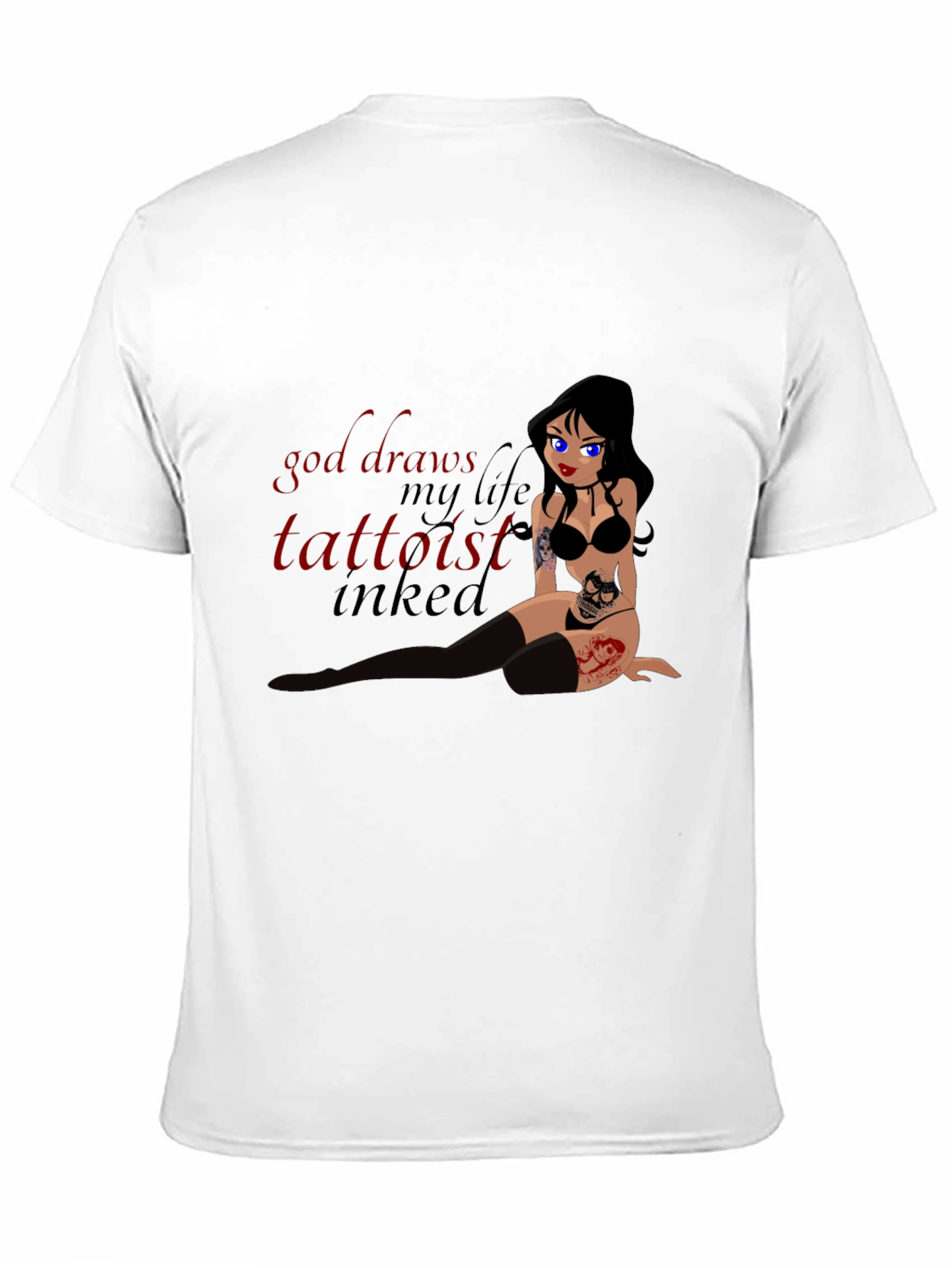 Black Inked Tattooist T-Shirt view 11