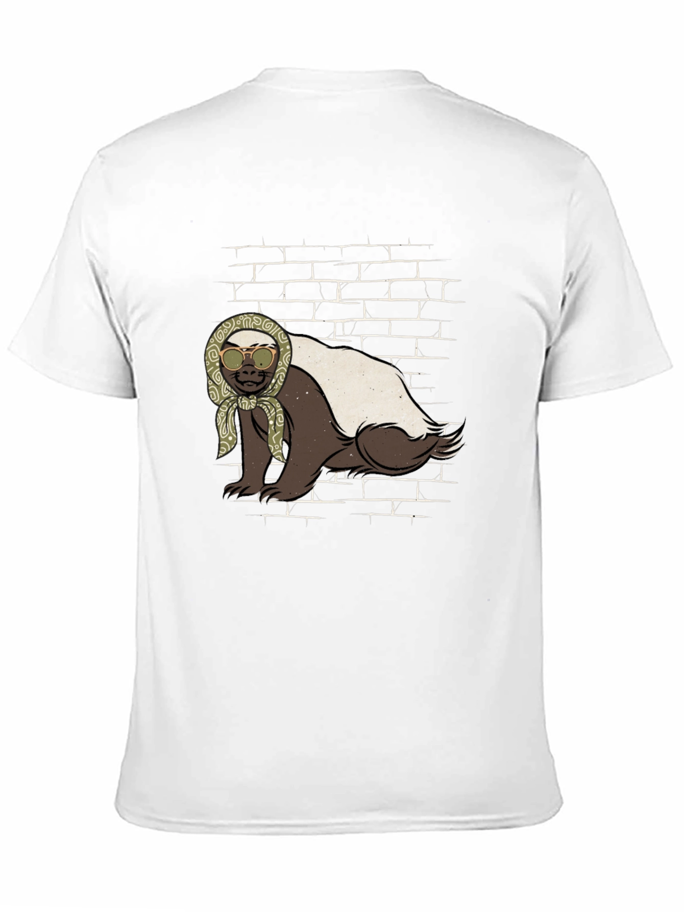Black Honey Badger T-Shirt - Babushka Style view 11