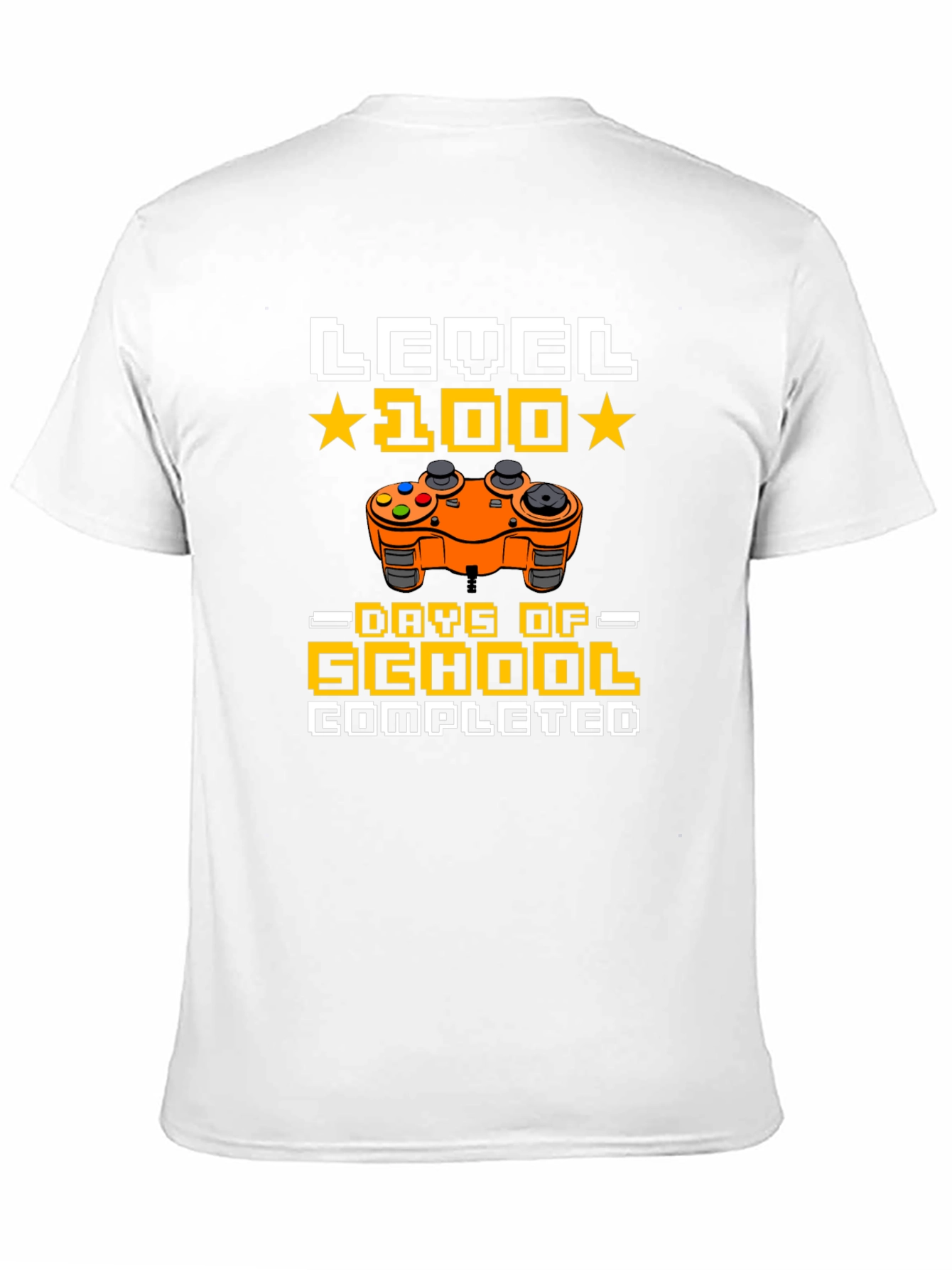 Level 100 Days of School Completed Gamer T-Shirt - 11