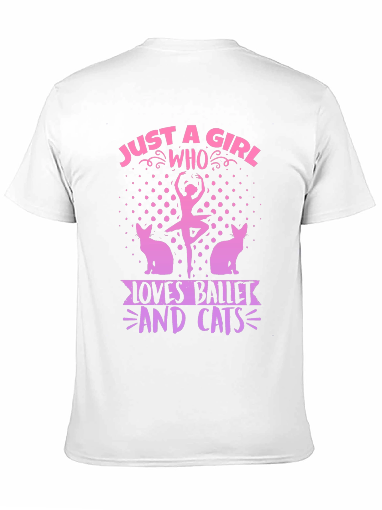 Black Ballet & Cats Graphic Tee - Just a Girl Who Loves... view 11