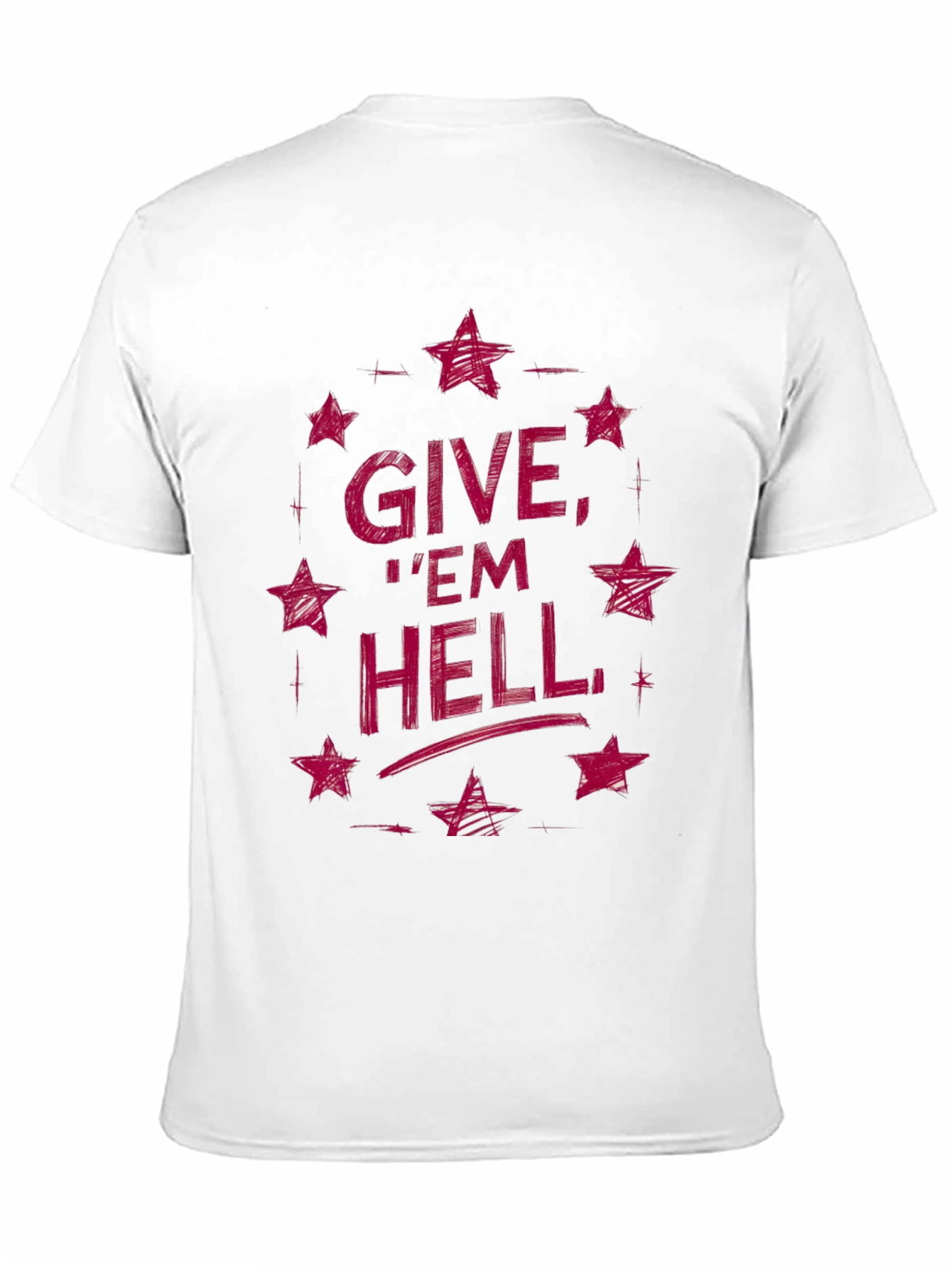 Black Give 'Em Hell Graphic Tee - Black view 11