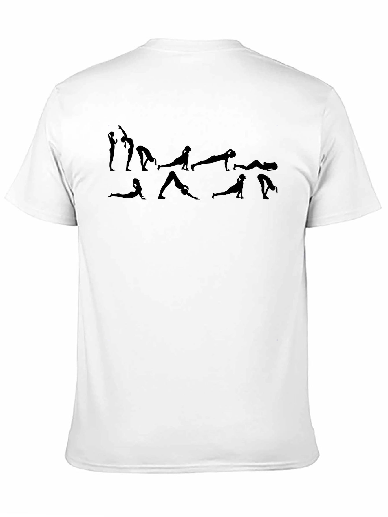 Black Yoga Pose Graphic T-Shirt view 11