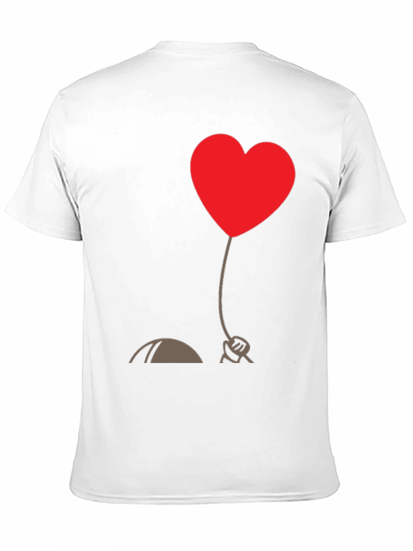 Black Heart Balloon Graphic Tee - Stylish Black T-Shirt view 11