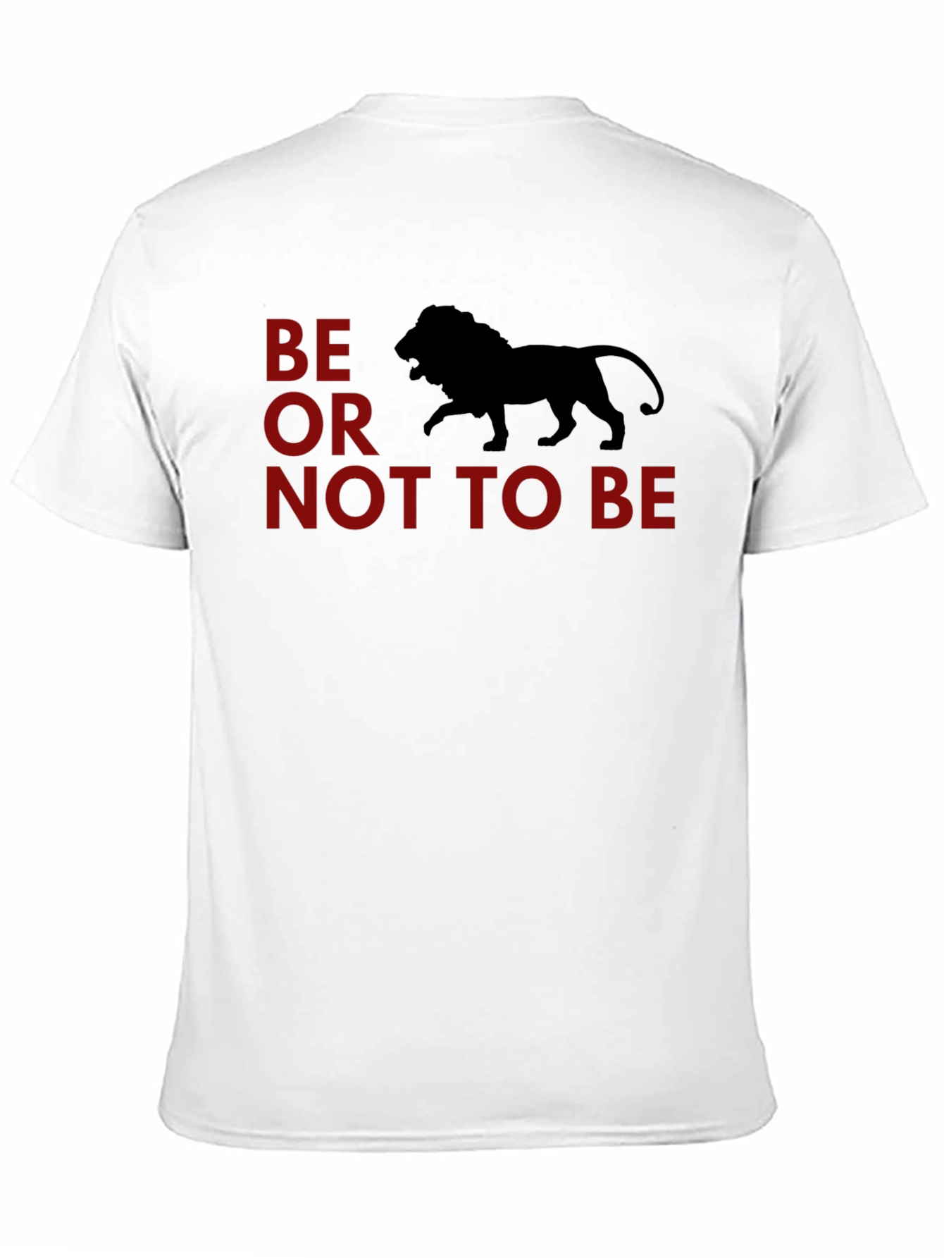 Black Be A Lion T-Shirt: Motivational Graphic Tee view 11