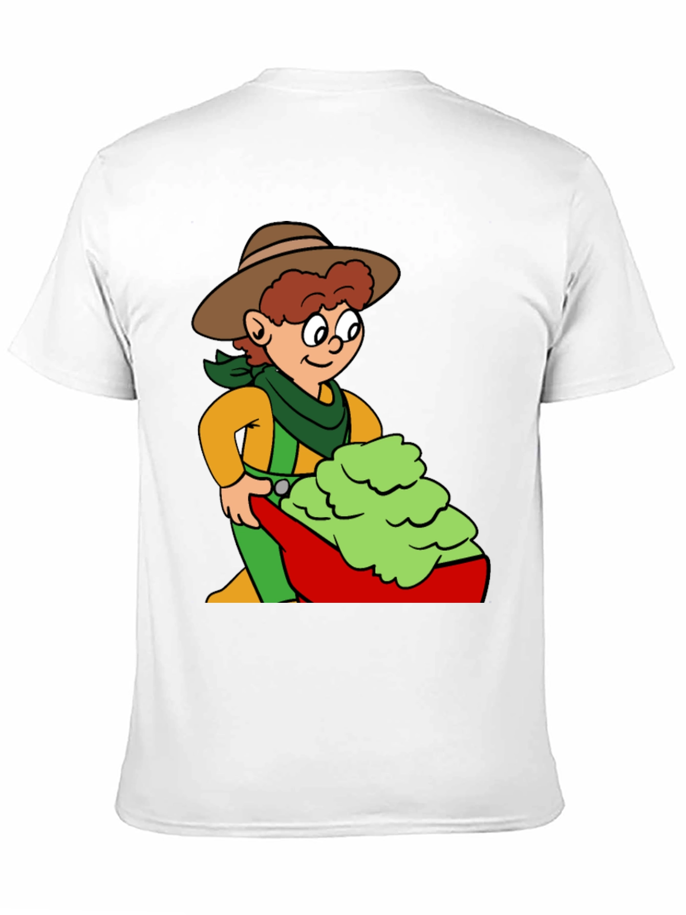 Black Cartoon Cowboy Avocado T-Shirt view 11