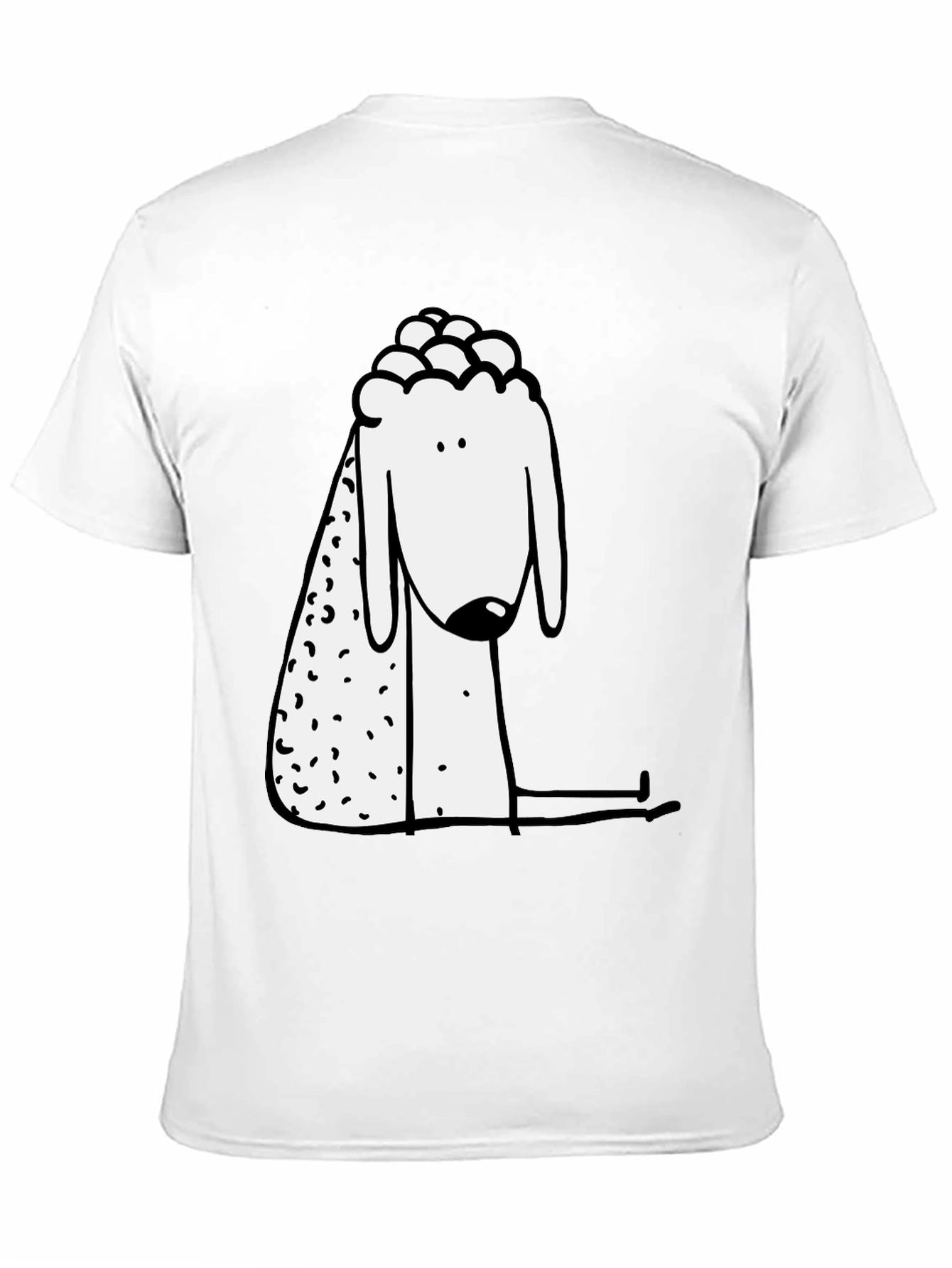 Black Modern Sheep Graphic Black T-Shirt view 11