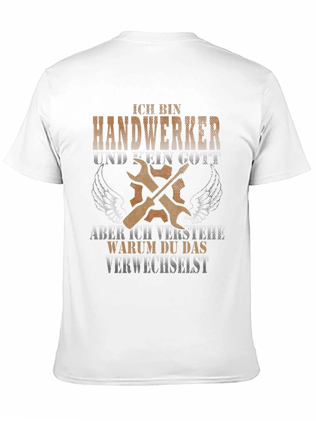 Black Handwerker T-Shirt: Not a God But Close! view 11