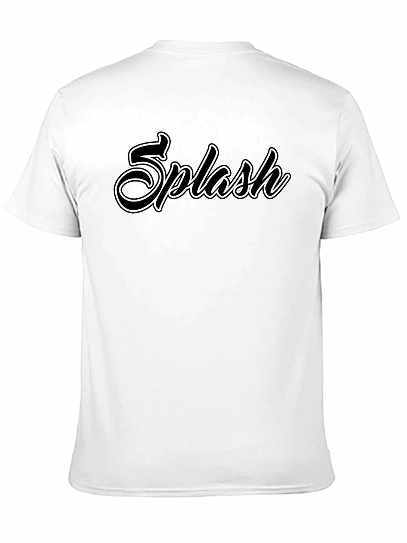 Black Splash Graphic Black T-Shirt - Casual Wear view 11