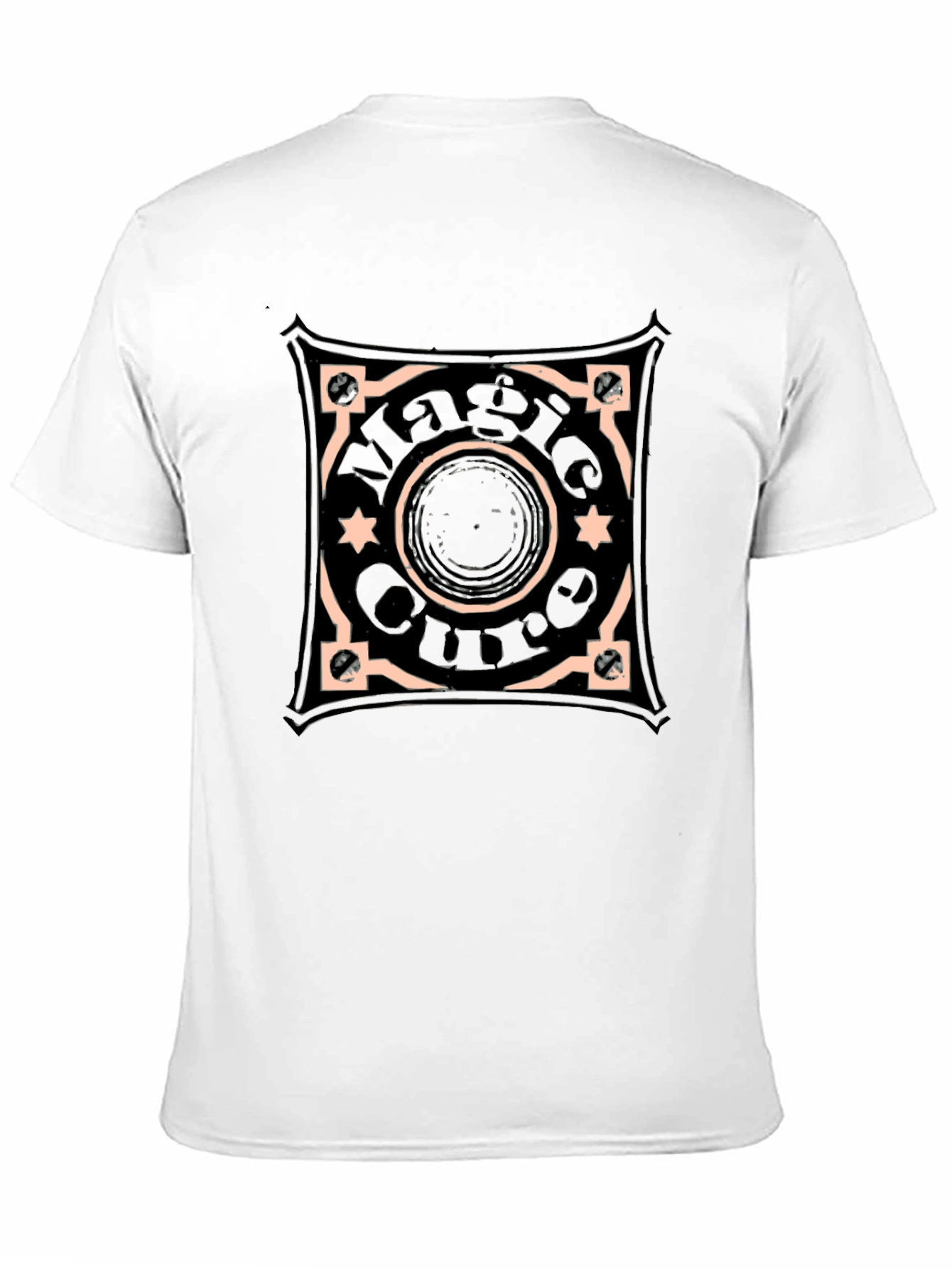 Black Magic Circle Graphic Tee - Unisex Black T-Shirt view 11