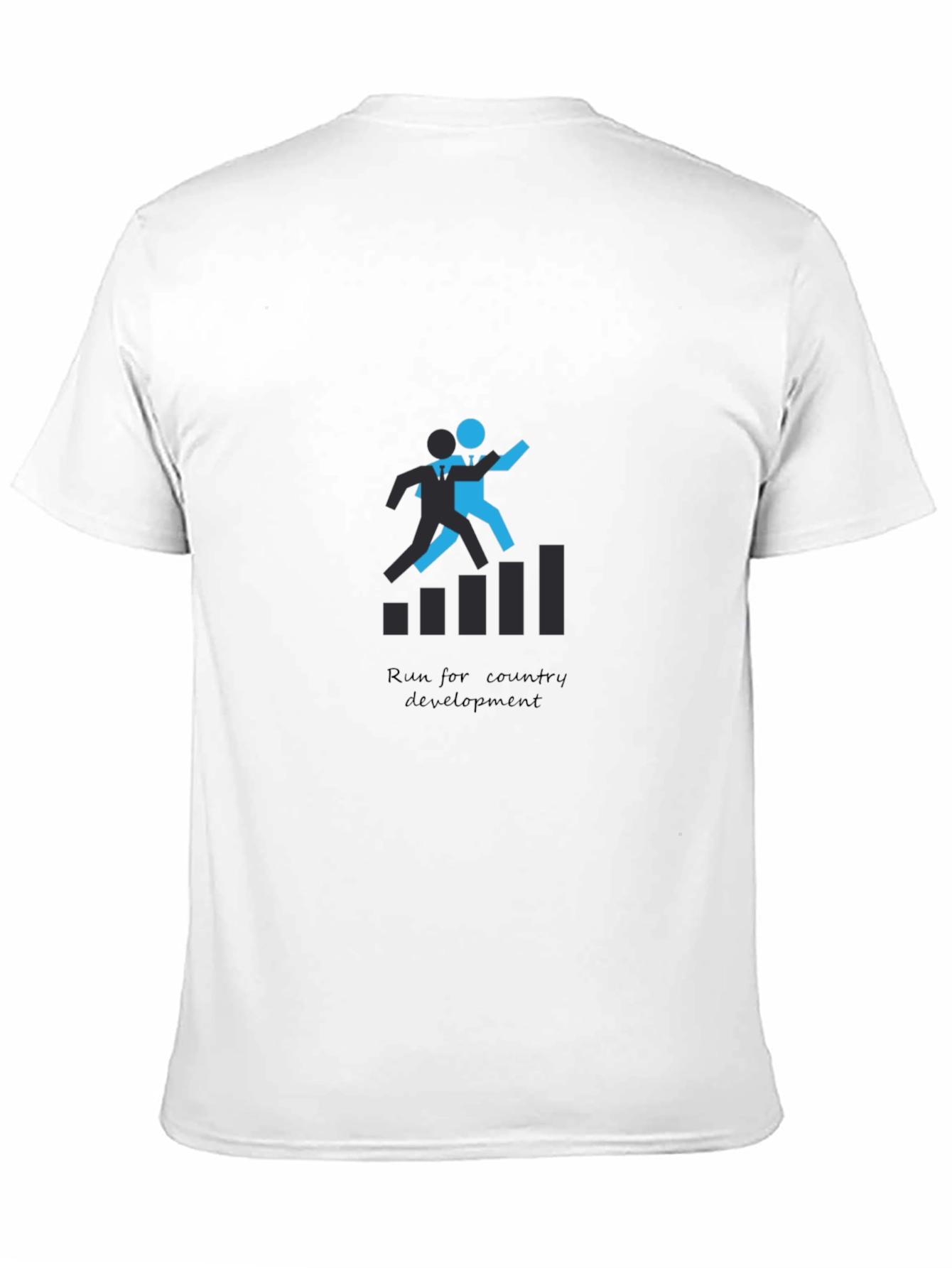 Black Run For Country Development Graphic T-Shirt view 11