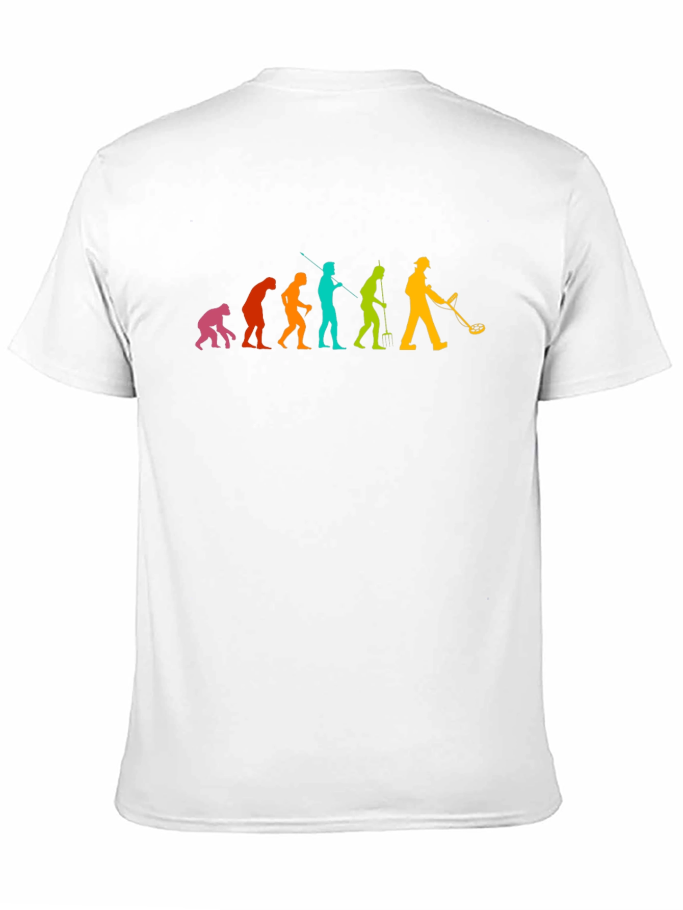 Black Evolution of Metal Detecting T-Shirt view 11