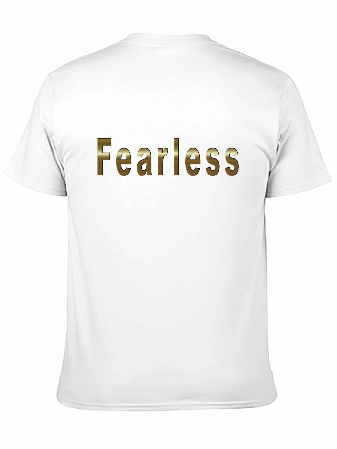 Black Fearless Gold Graphic Black Tee view 11