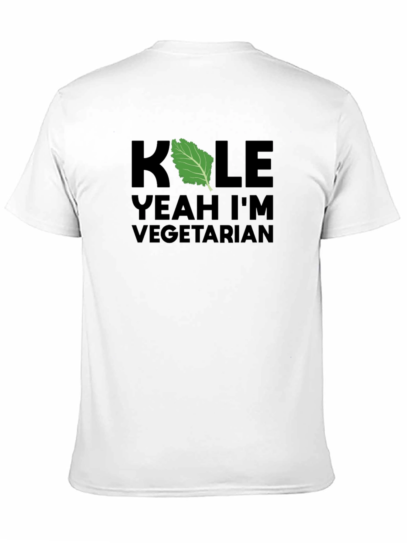 Black Kale Yeah I'm Vegetarian T-Shirt view 11