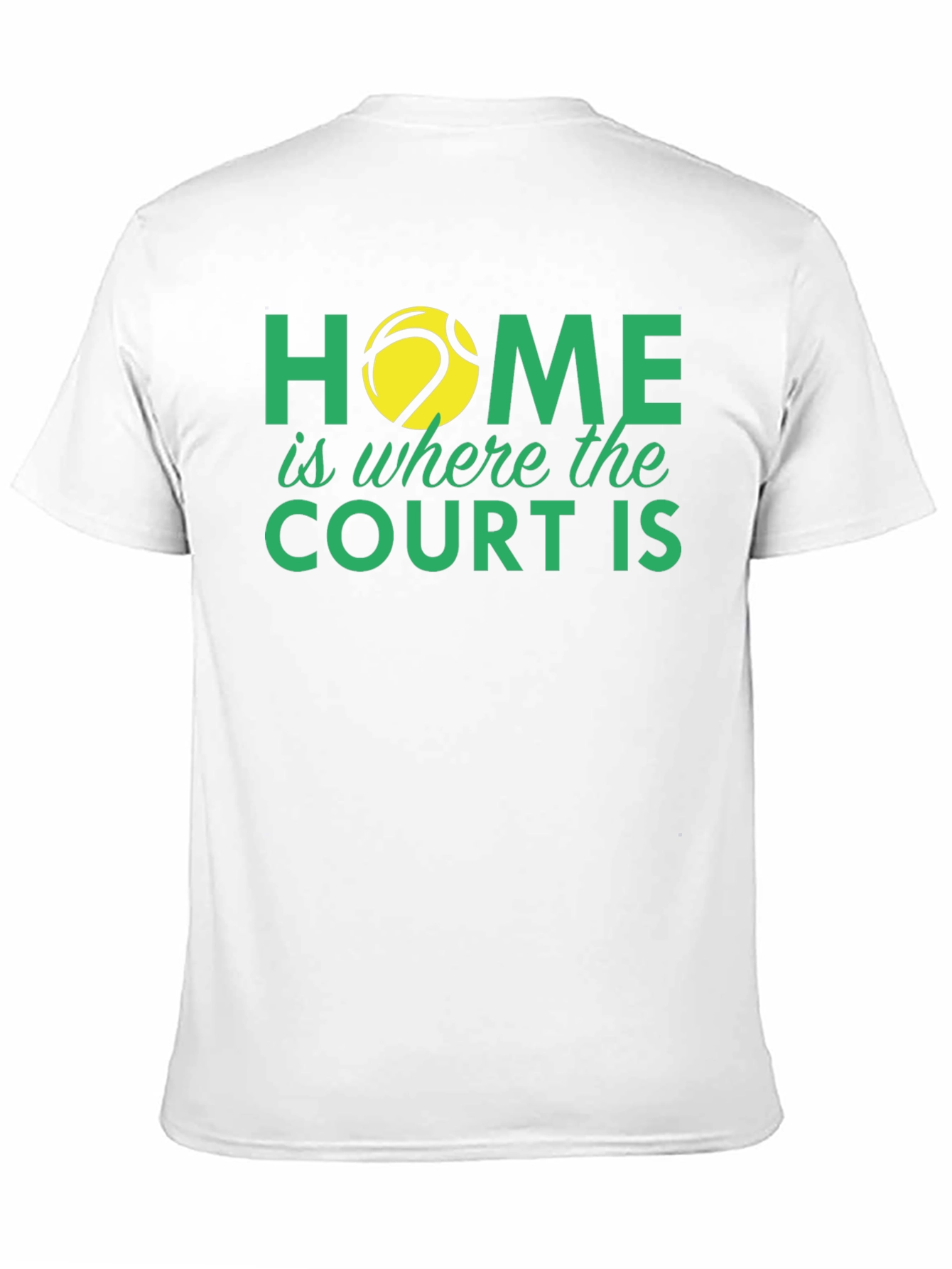 Black Tennis Lover T-Shirt: Home is Where the Court Is view 11