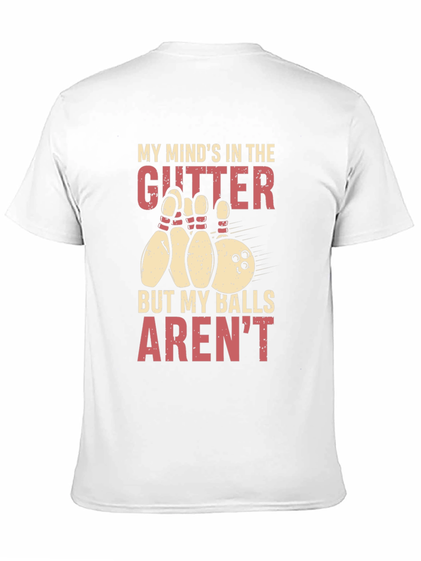 Black Funny Bowling Graphic T-Shirt view 11