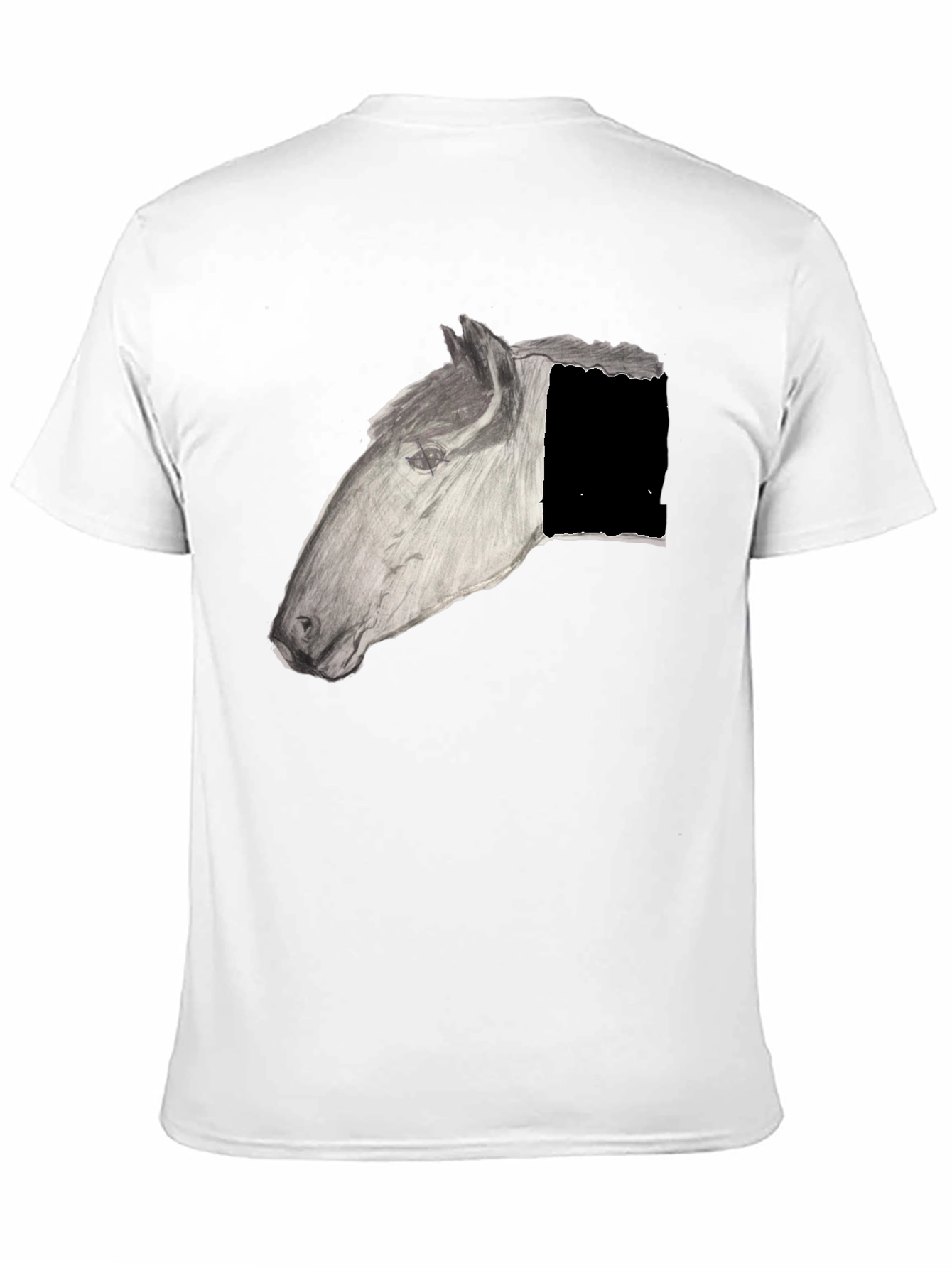 Black Horse Graphic Black T-Shirt view 11