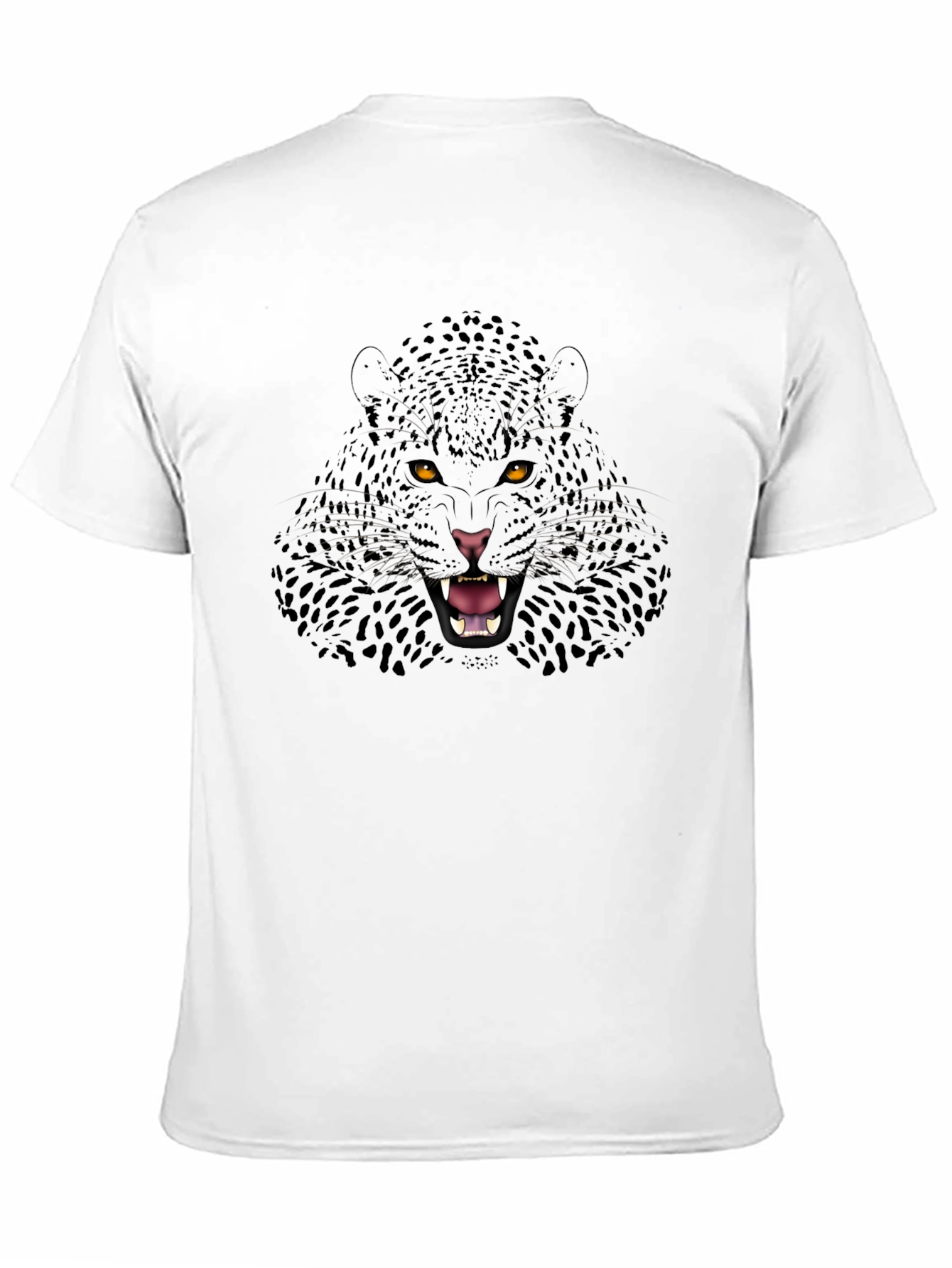 Black Black Panther Graphic Print Men's T-Shirt view 11