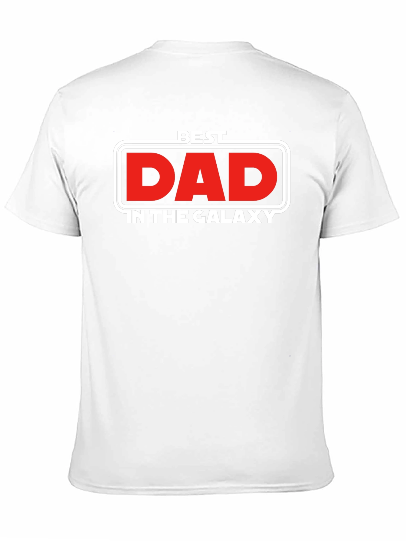 Black Best Dad in the Galaxy T-Shirt view 11