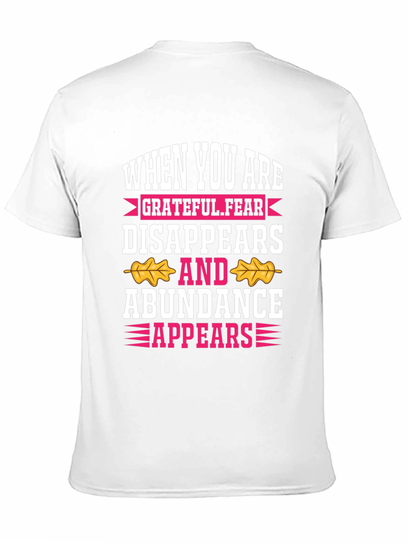 Black Grateful Fear Disappears Graphic T-Shirt view 11
