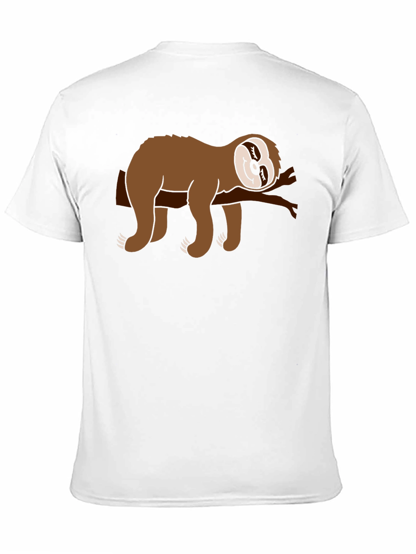 Black Chill Sloth Graphic Tee - Comfy Black T-Shirt view 11