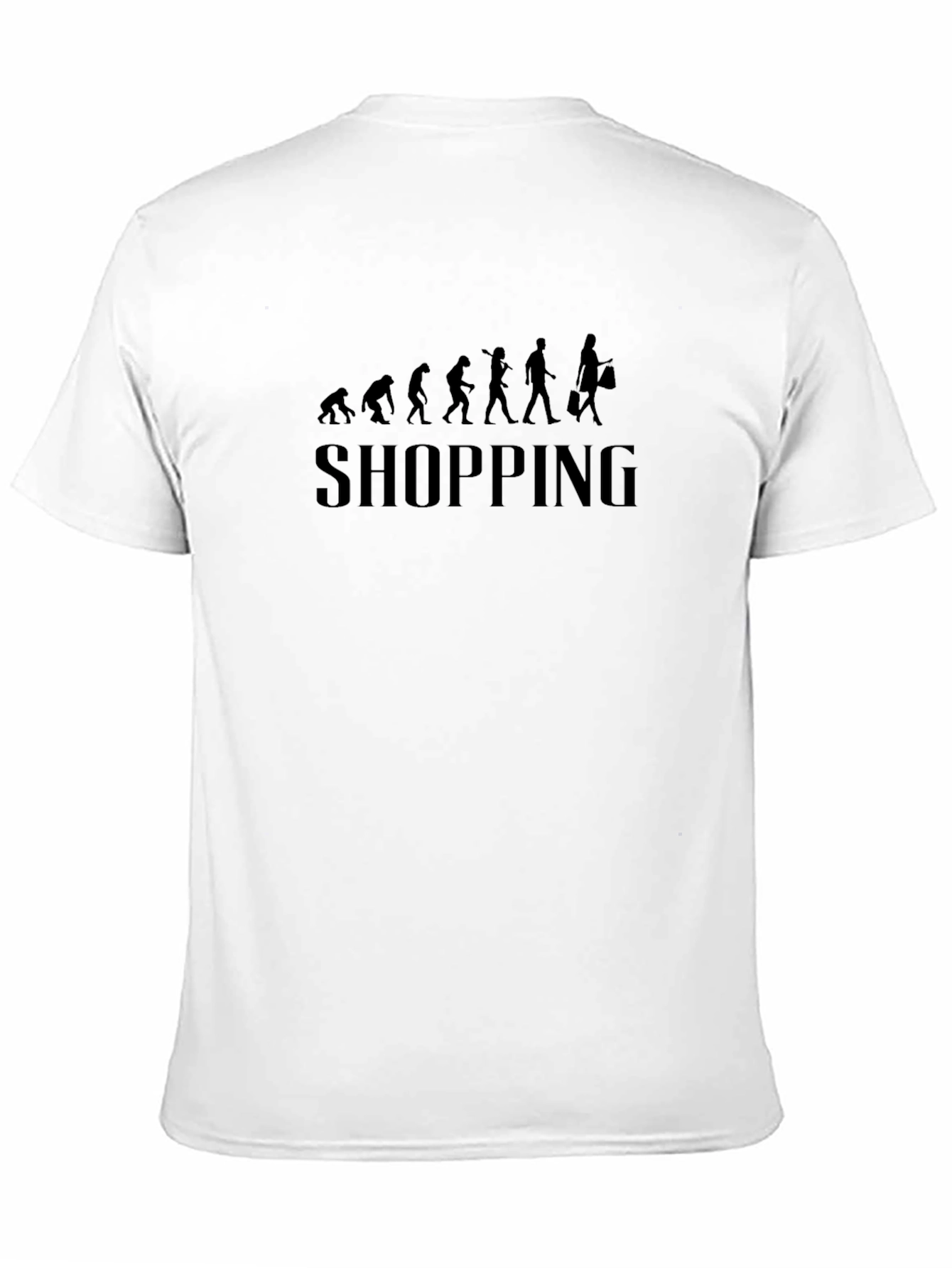 Black Evolution of Shopping Black Graphic Tee view 11