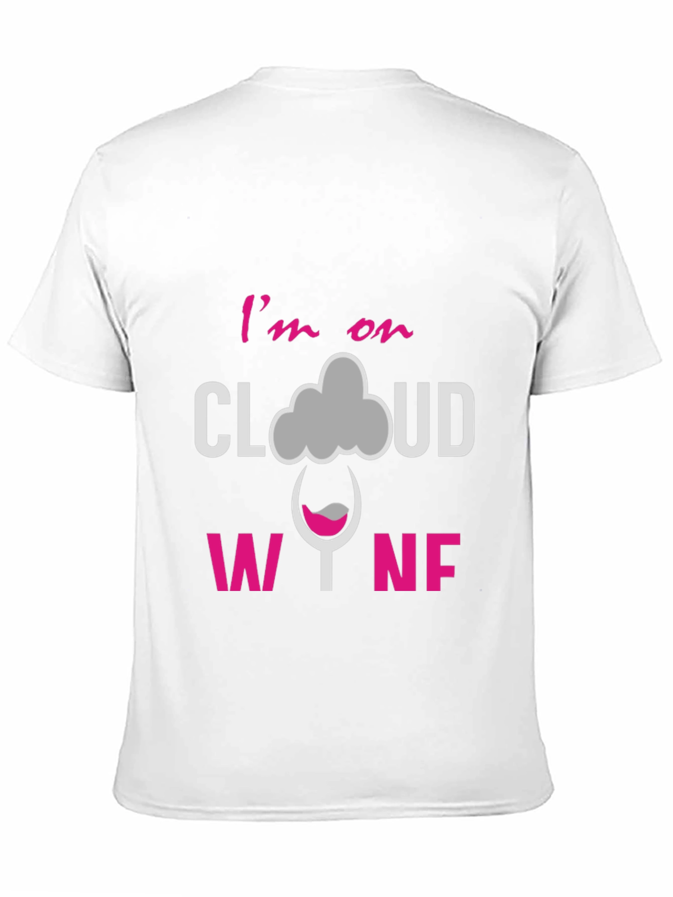 Black I'm on Cloud Wine Graphic T-Shirt view 11