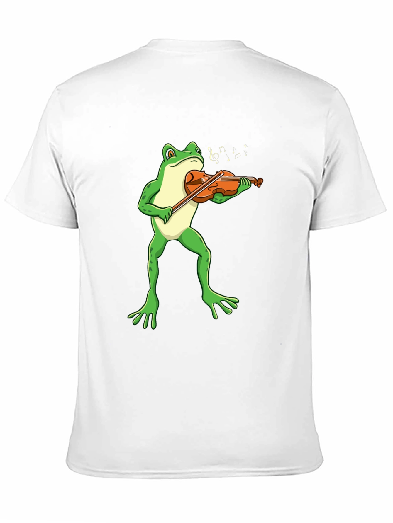 Black Frog Violinist T-Shirt - Funny Music Tee view 11