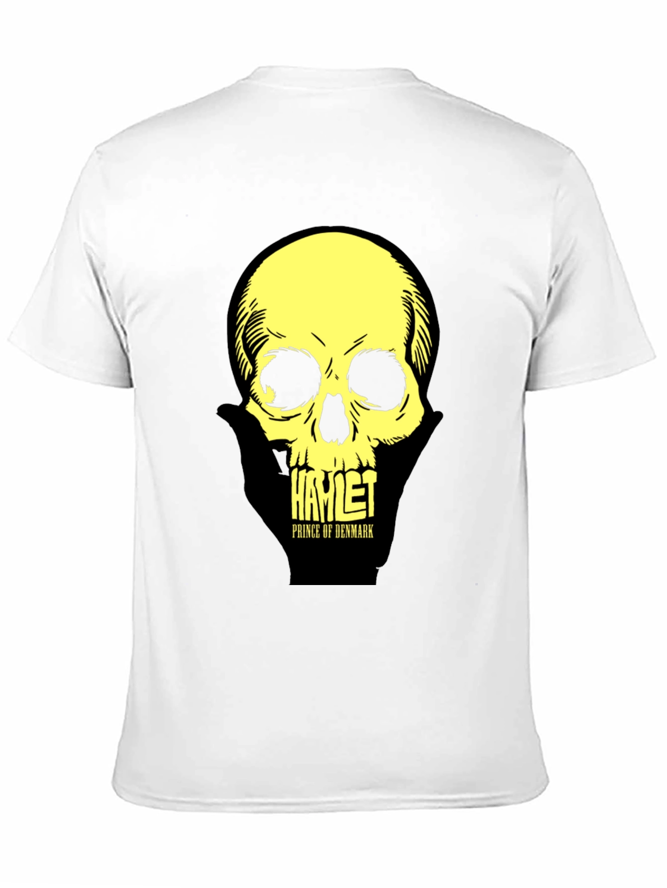 Black Hamlet Skull T-Shirt: Prince of Denmark Graphic Tee view 11