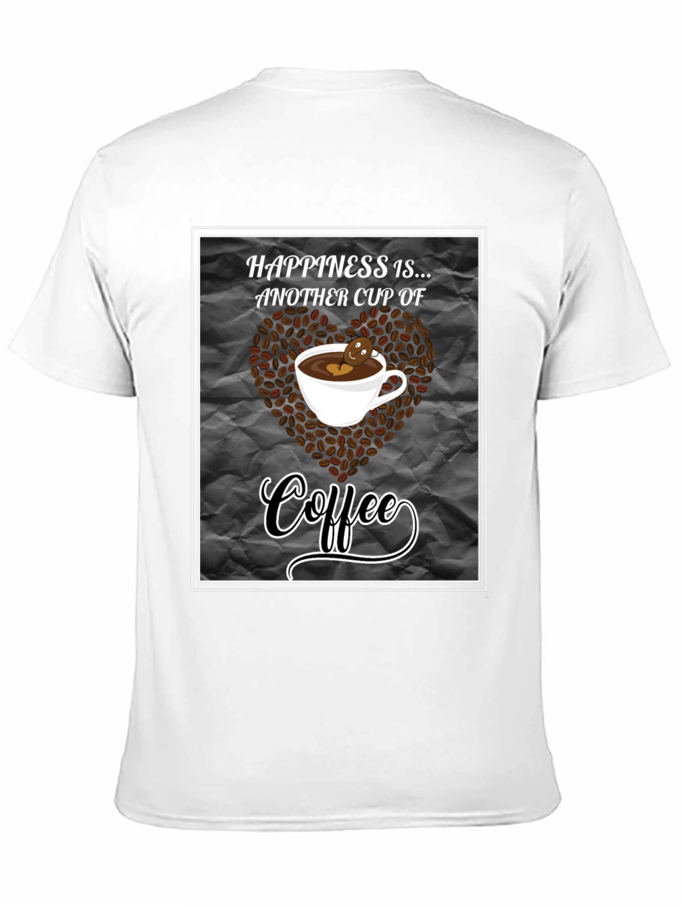 Black Happiness is Coffee Black T-Shirt view 11