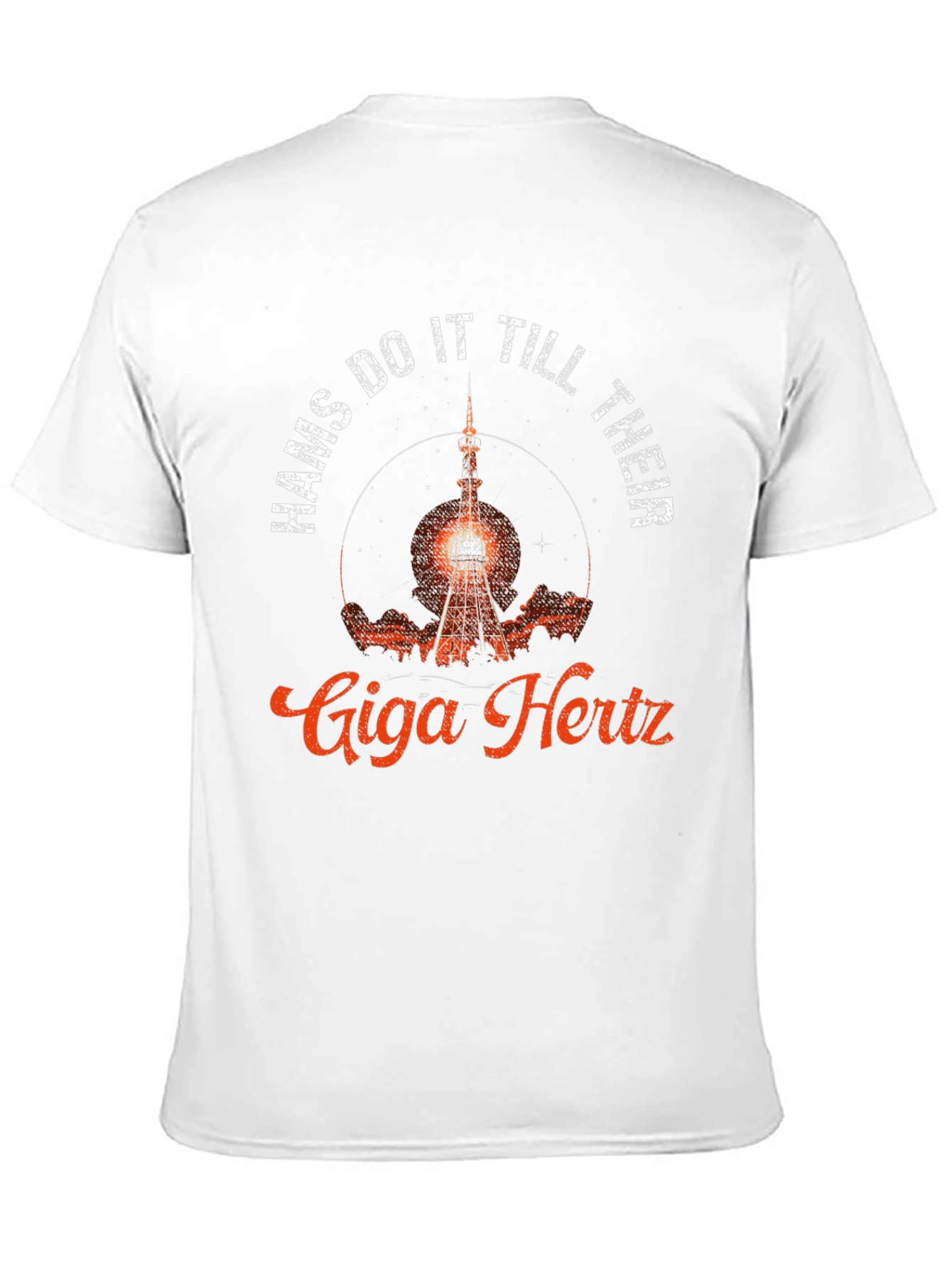 Hams Do It Till Their Giga Hertz Black Tee - 11