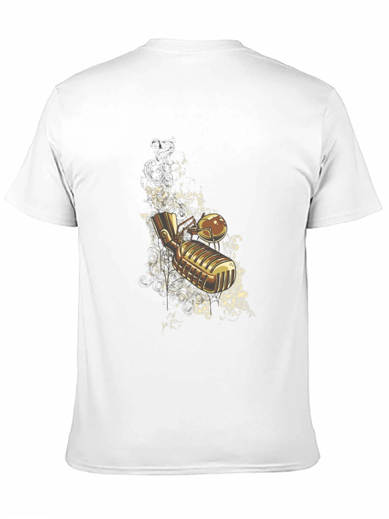 Black Vintage Microphone Graphic Tee - Retro Style view 11