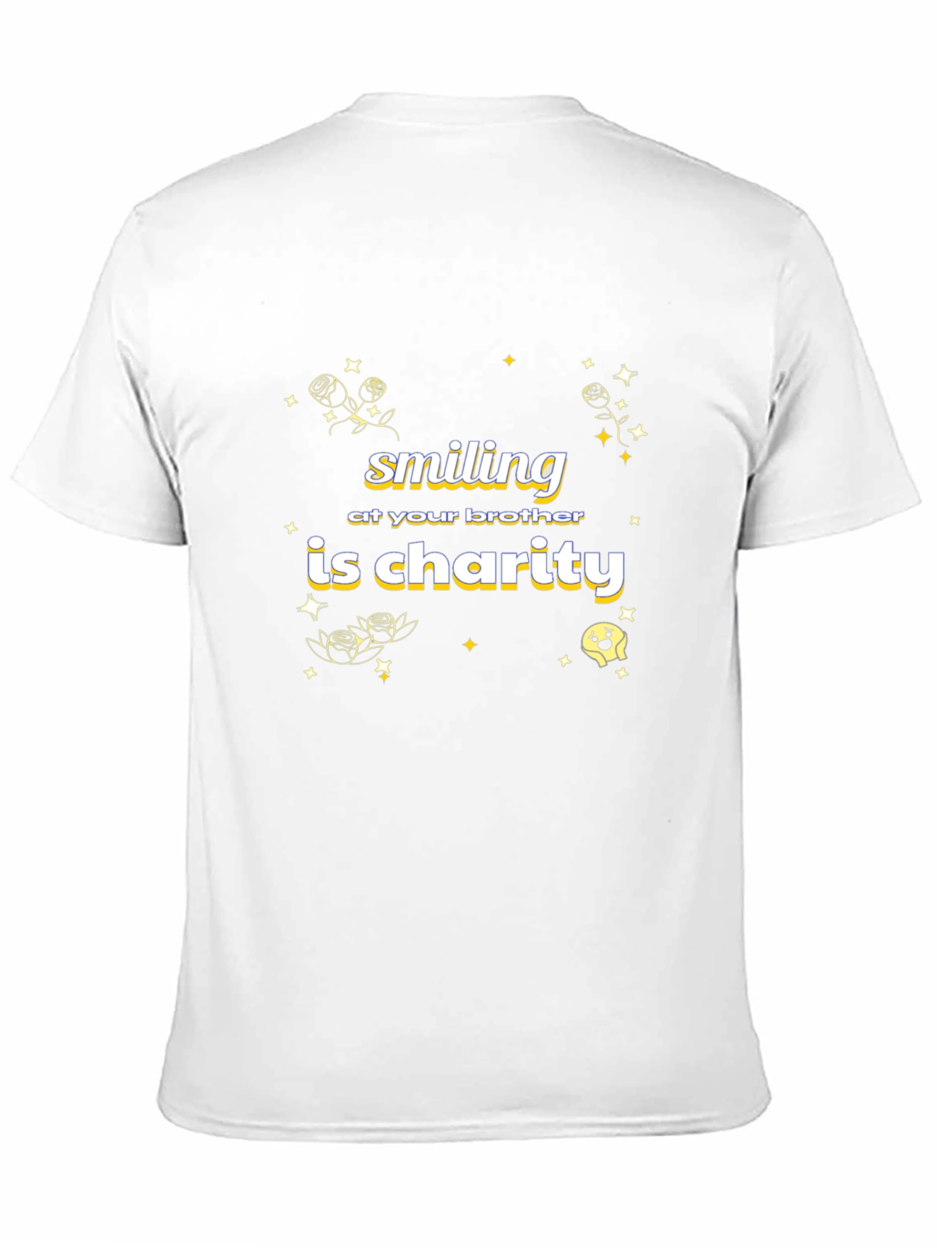 Black Smiling At Your Brother Is Charity Black T-Shirt view 11