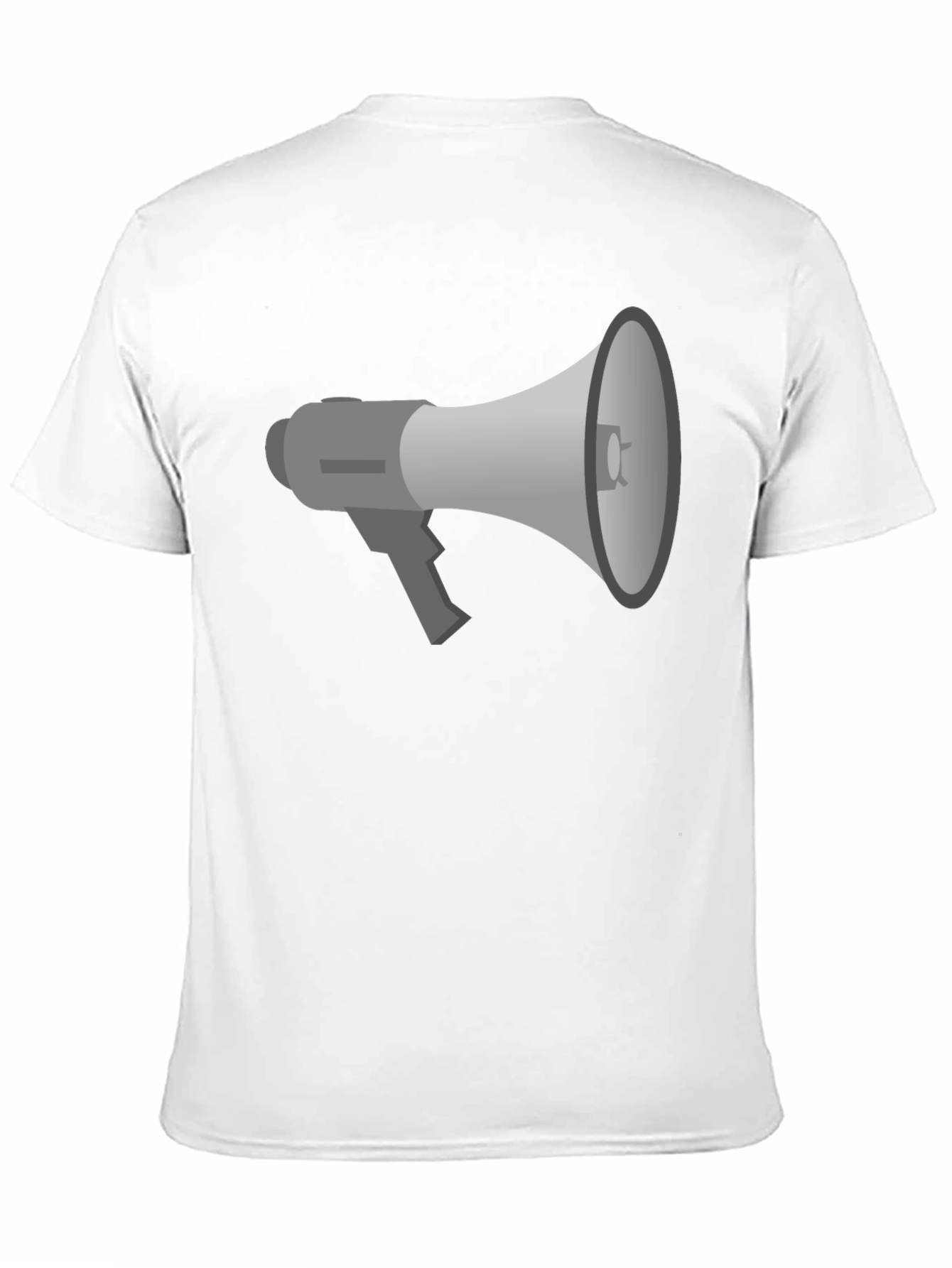 Black Megaphone Graphic Tee - Black Cotton T-Shirt view 11