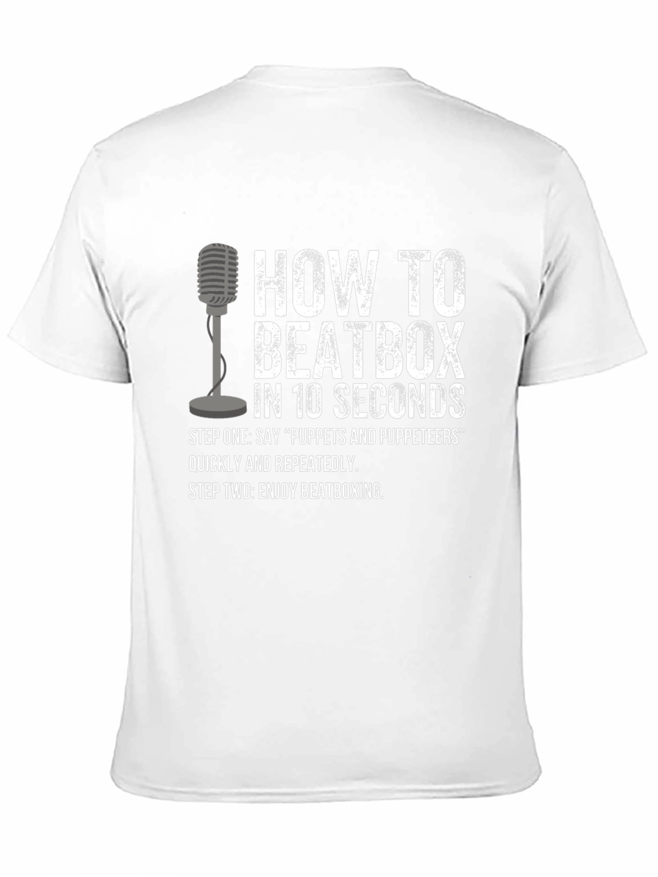 Black How To Beatbox Graphic T-Shirt view 11