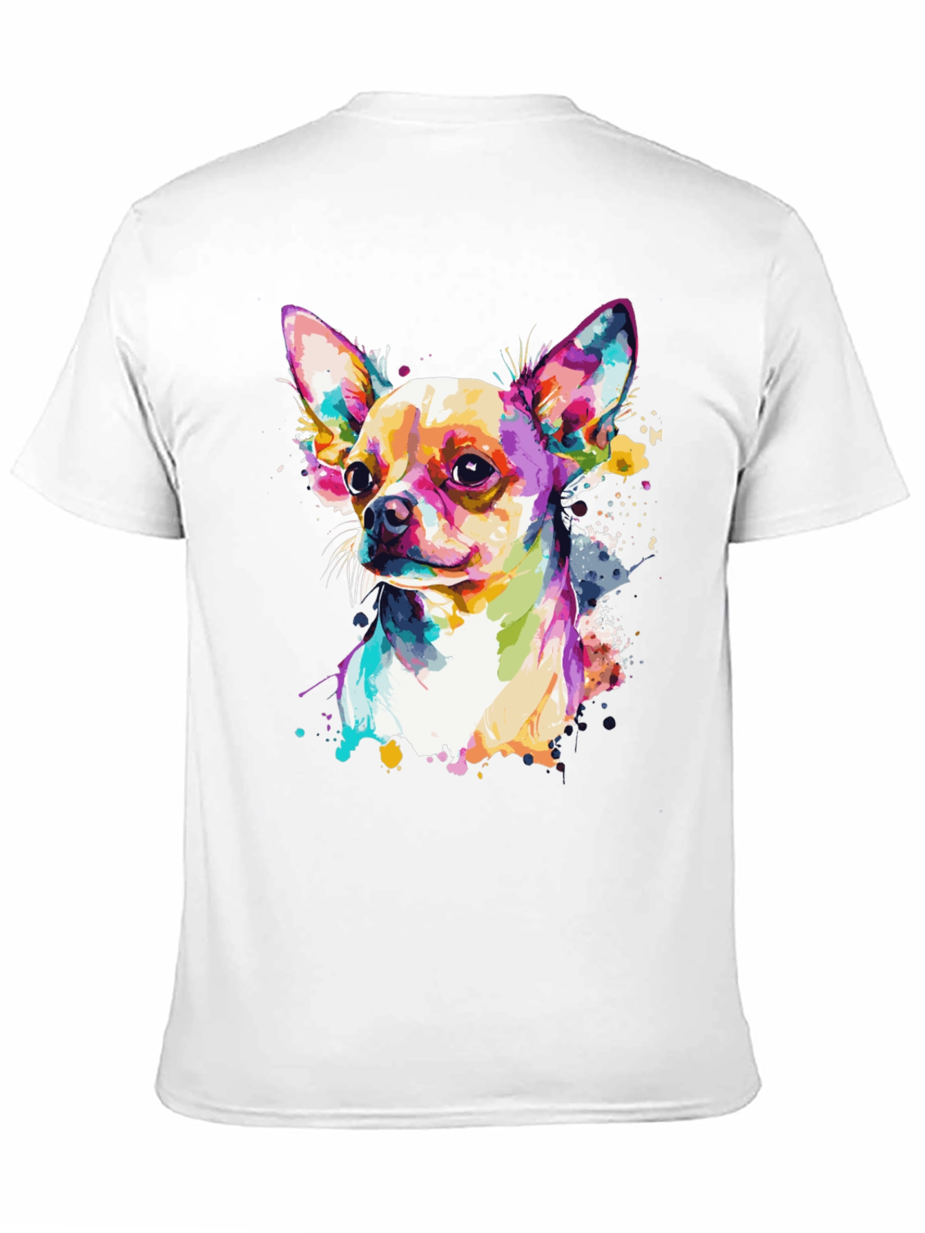 Colorful Chihuahua Graphic Tee - Dog Lover Shirt - 11