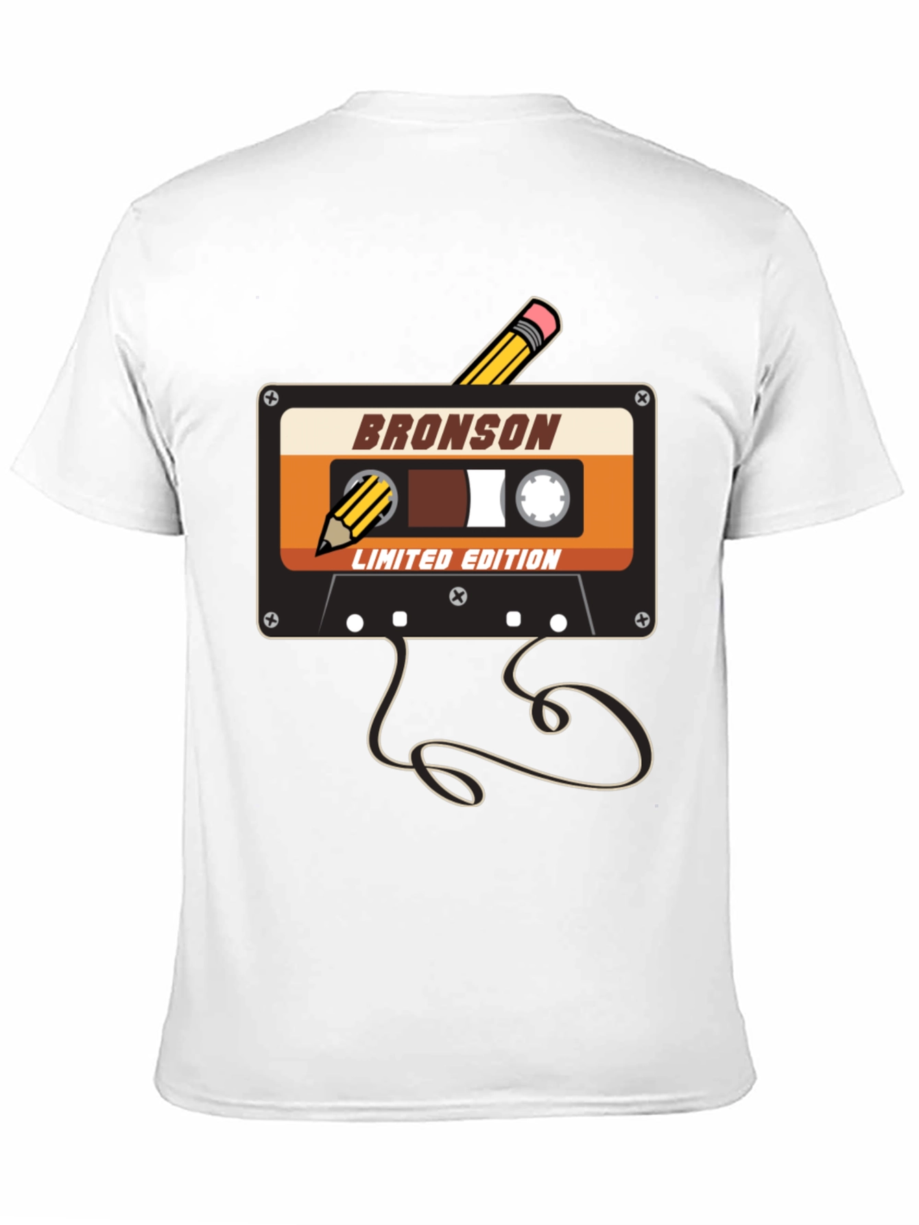 Black Retro Cassette Tape T-Shirt - Bronson Limited Edition view 11