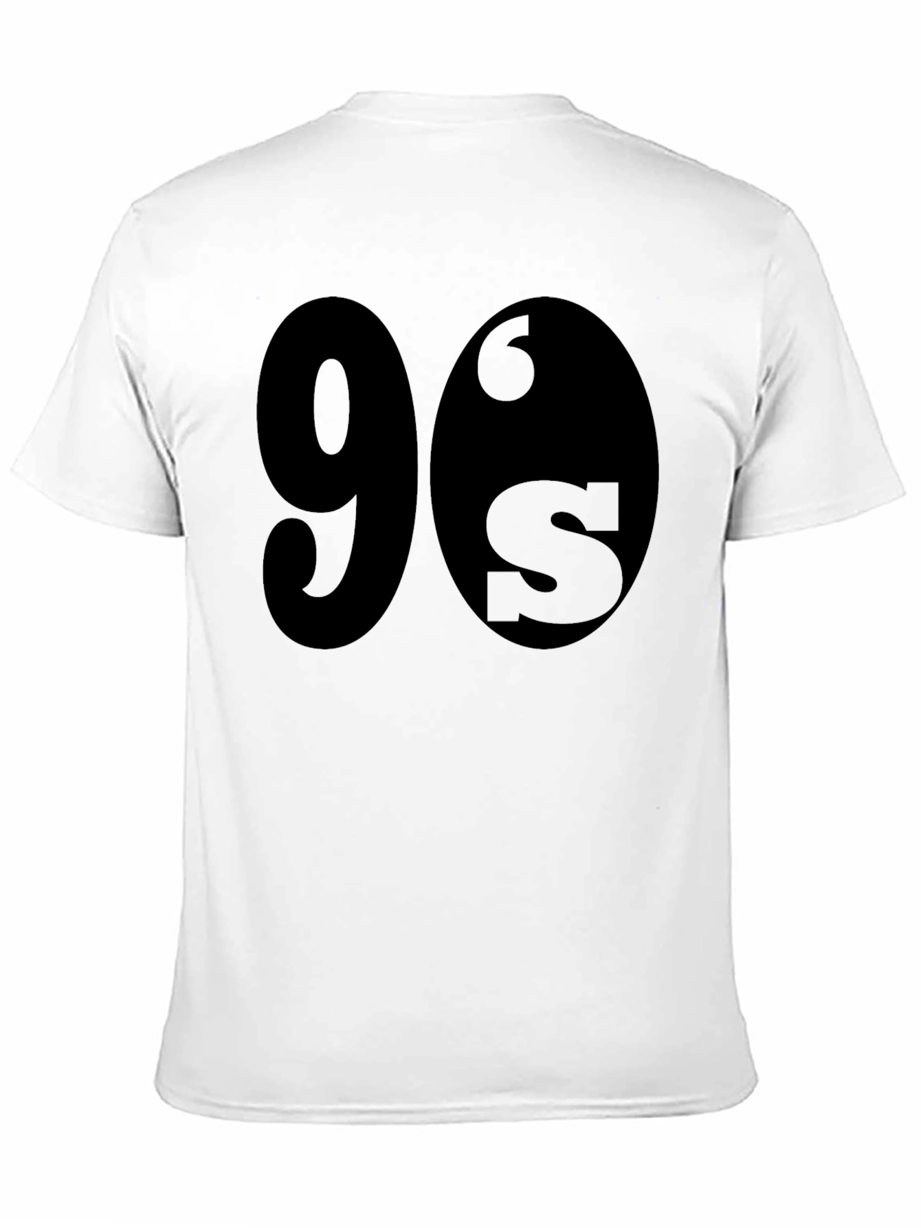 Black 90's Style Black Crewneck T-Shirt view 11