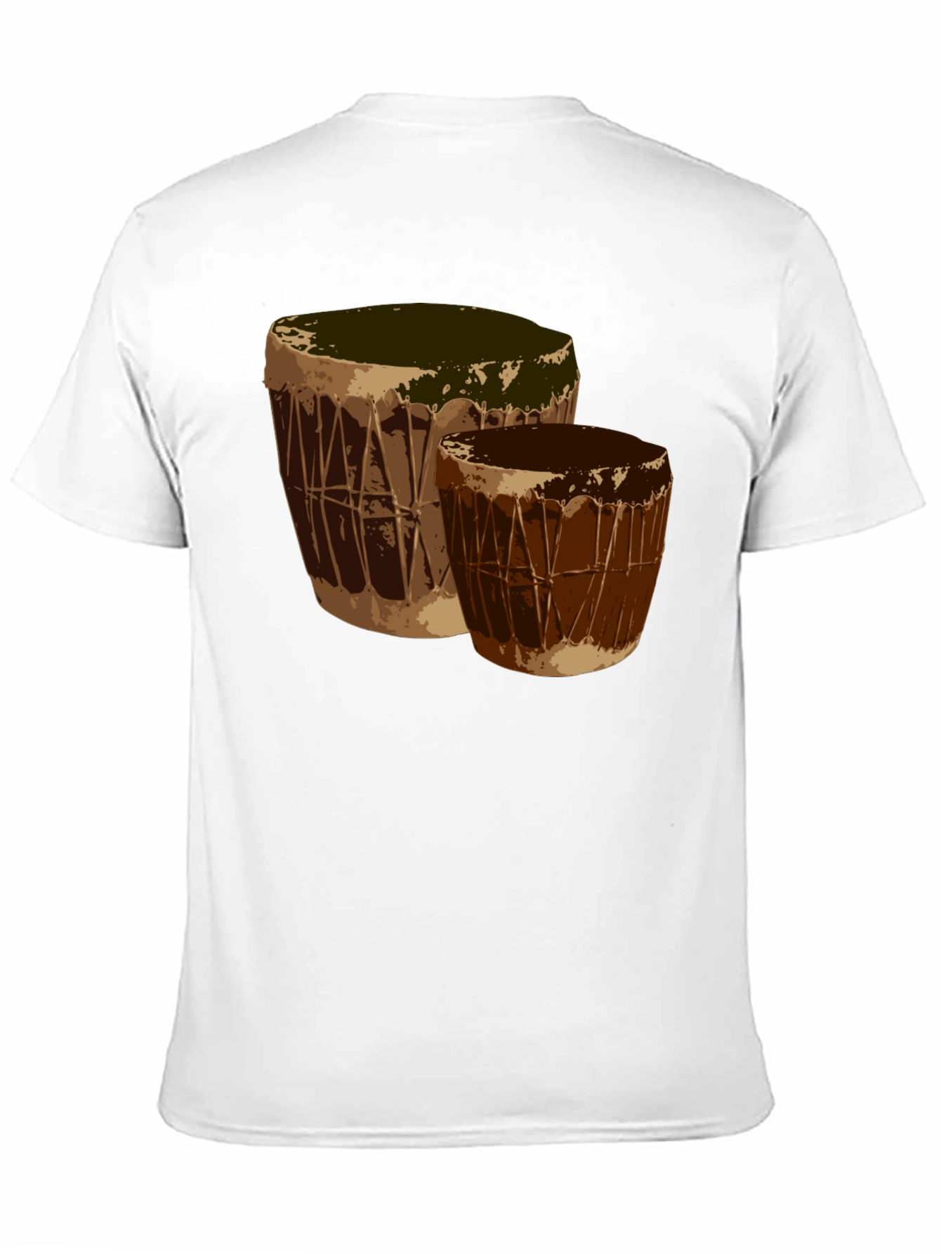 Black Stylish Drums Graphic Black T-Shirt view 11