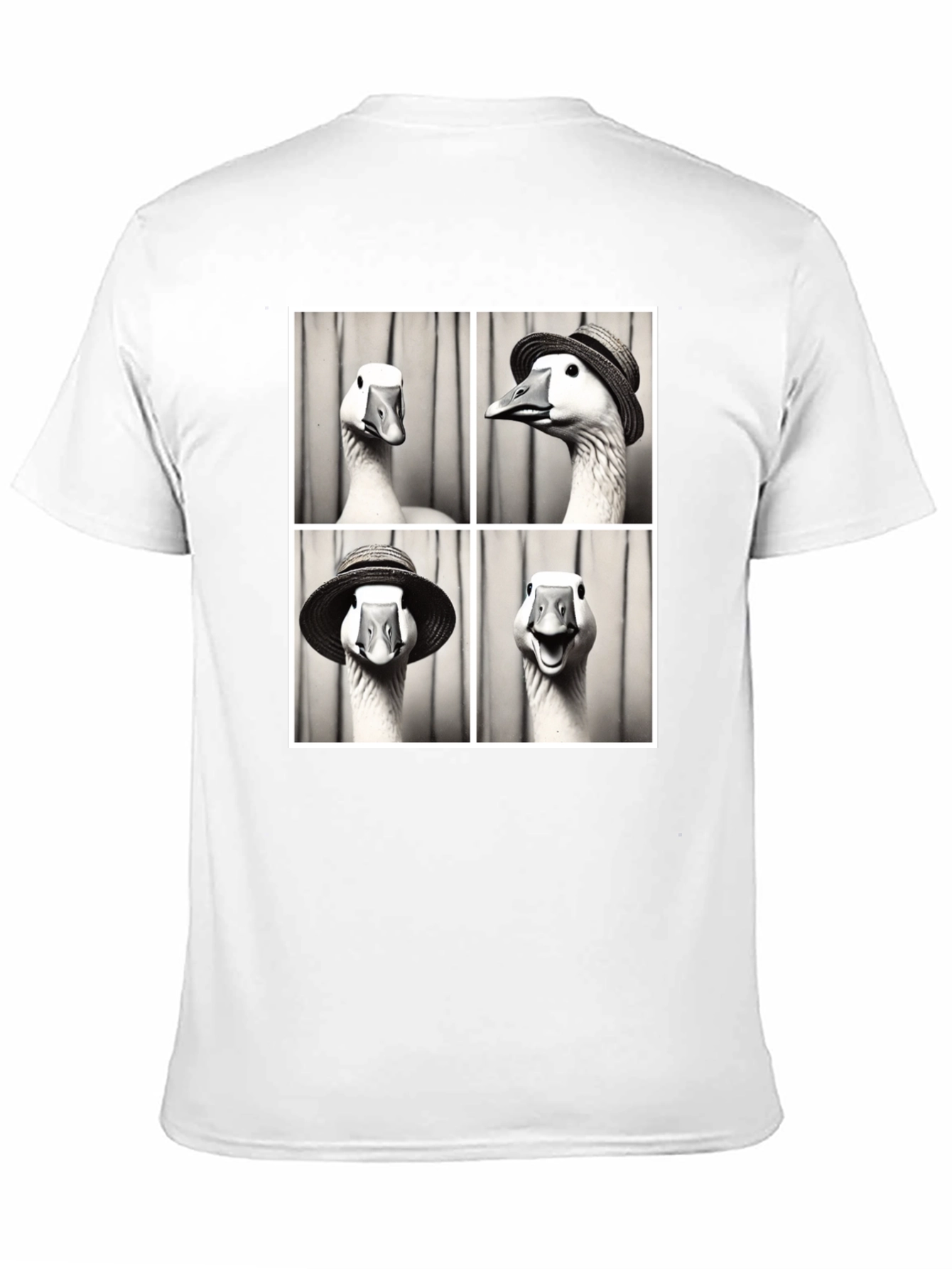Goose Photo Booth Black T-Shirt - 11