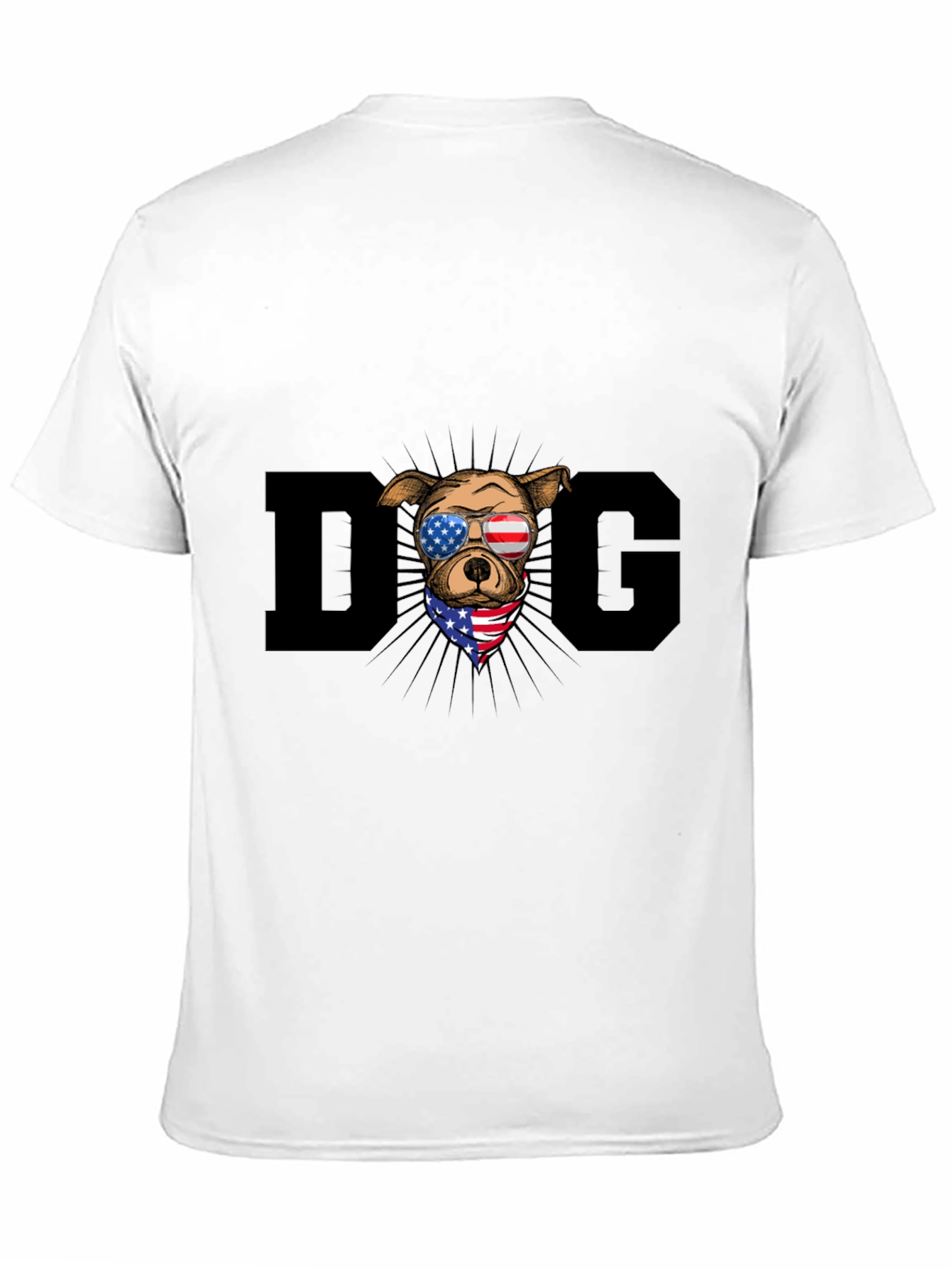 Black Patriotic Dog T-Shirt view 11