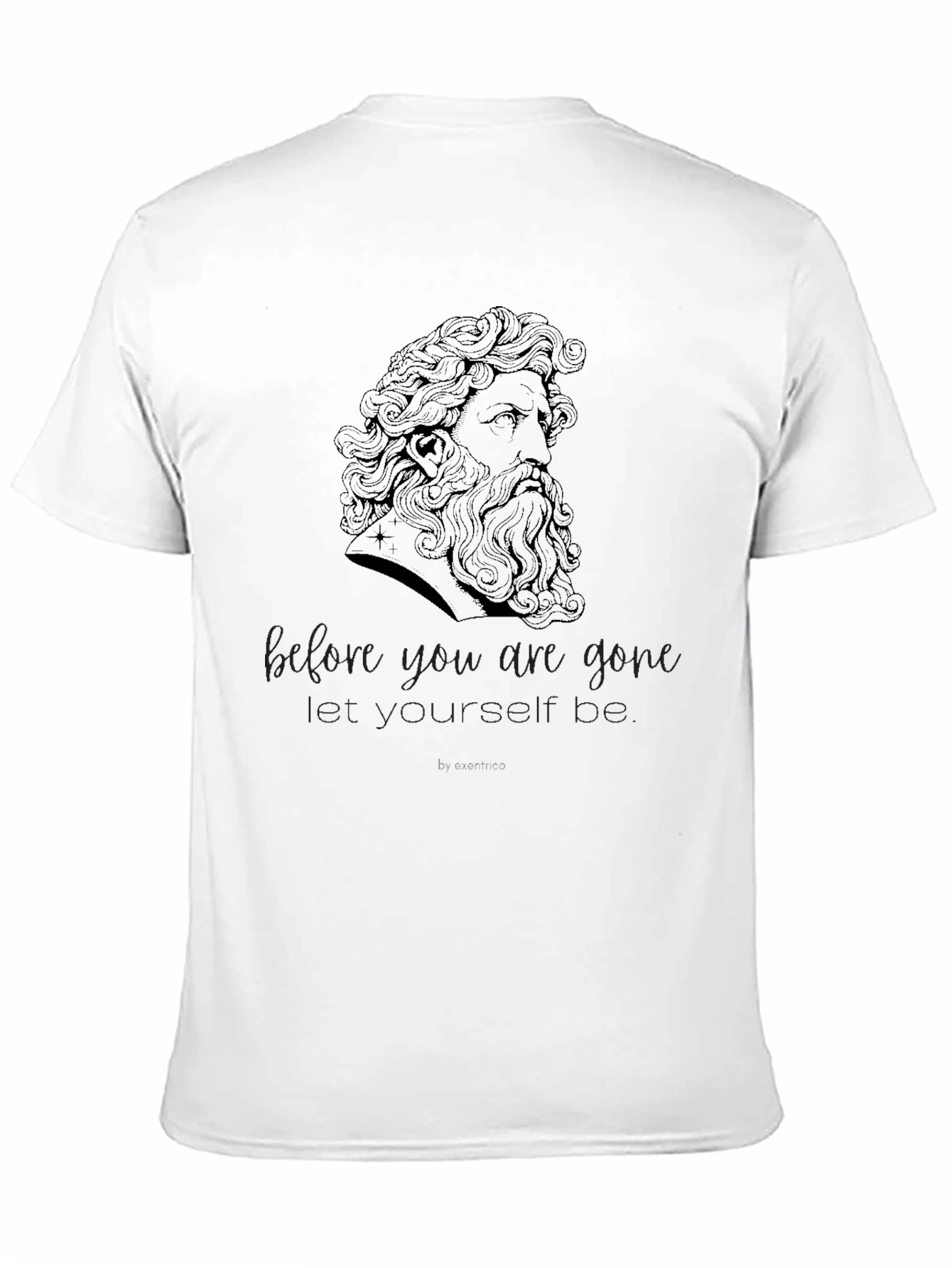 Black Philosophical Statement Graphic T-Shirt view 11