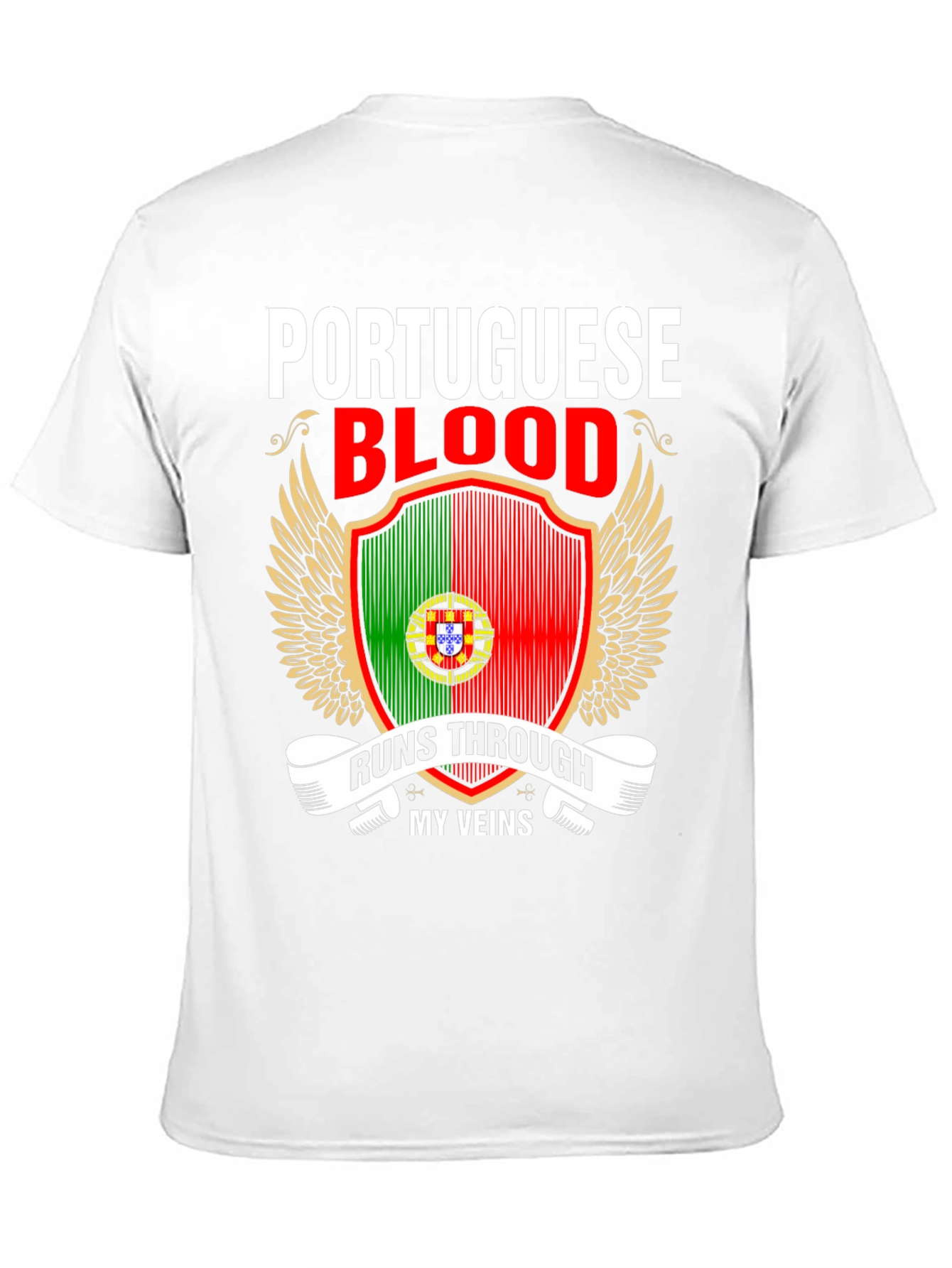 Portuguese Blood Runs Through My Veins Graphic Tee - 11
