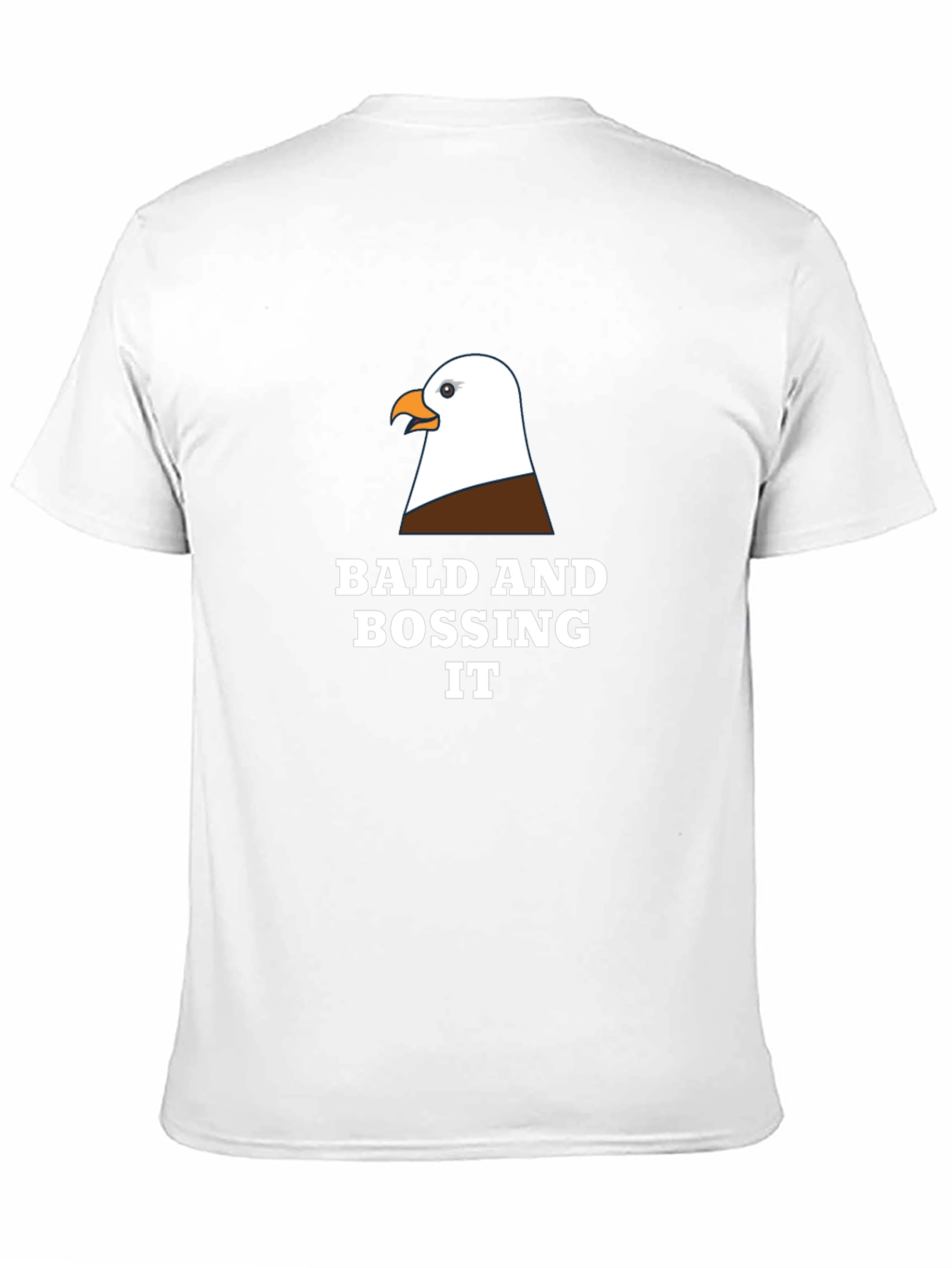 Black Bald Eagle Boss T-Shirt - Funny Graphic Tee view 11