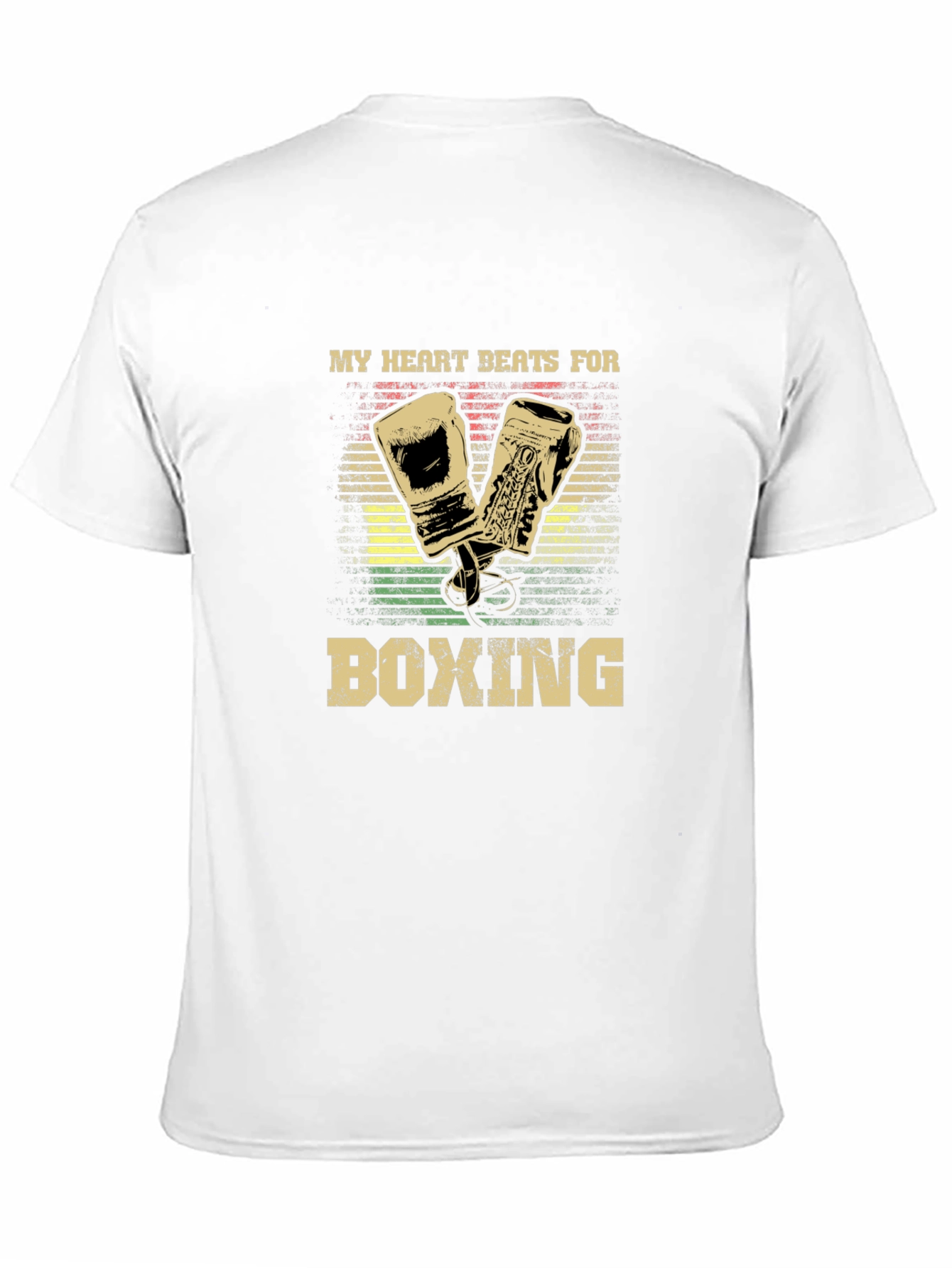 Black My Heart Beats For Boxing Graphic Tee view 11