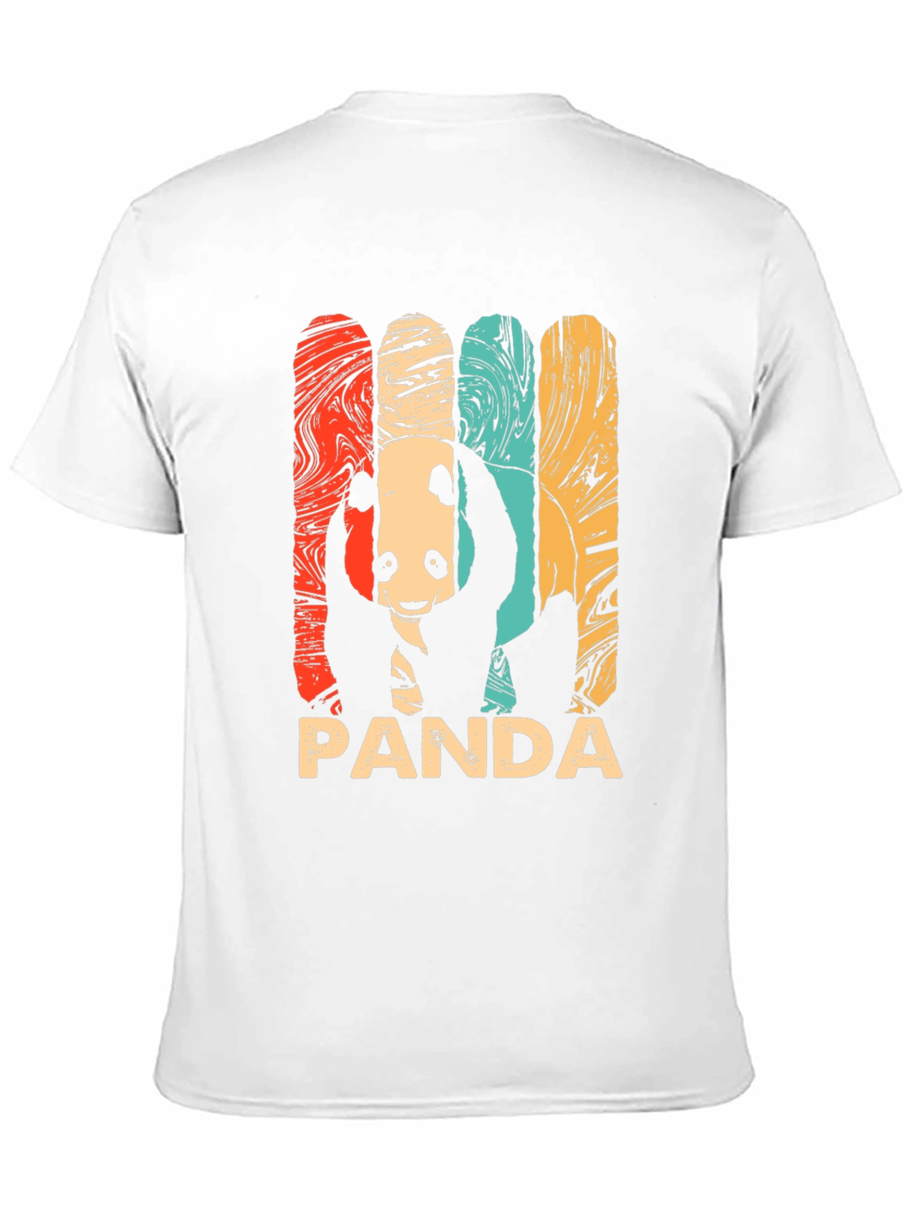 Black Retro Panda Graphic Tee - Men's Black T-Shirt view 11