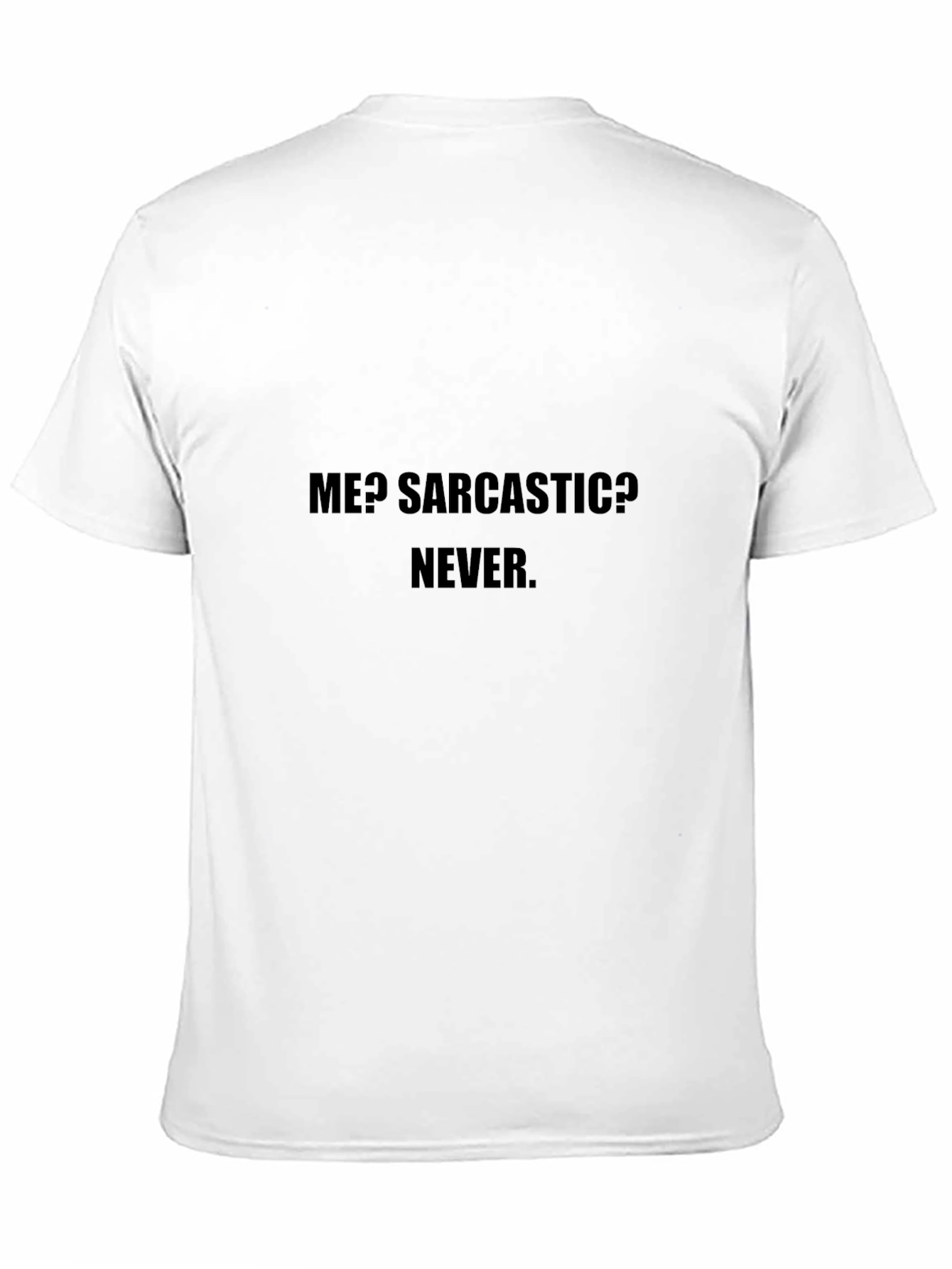 Black Sarcastic Never Black Cotton T-Shirt view 11