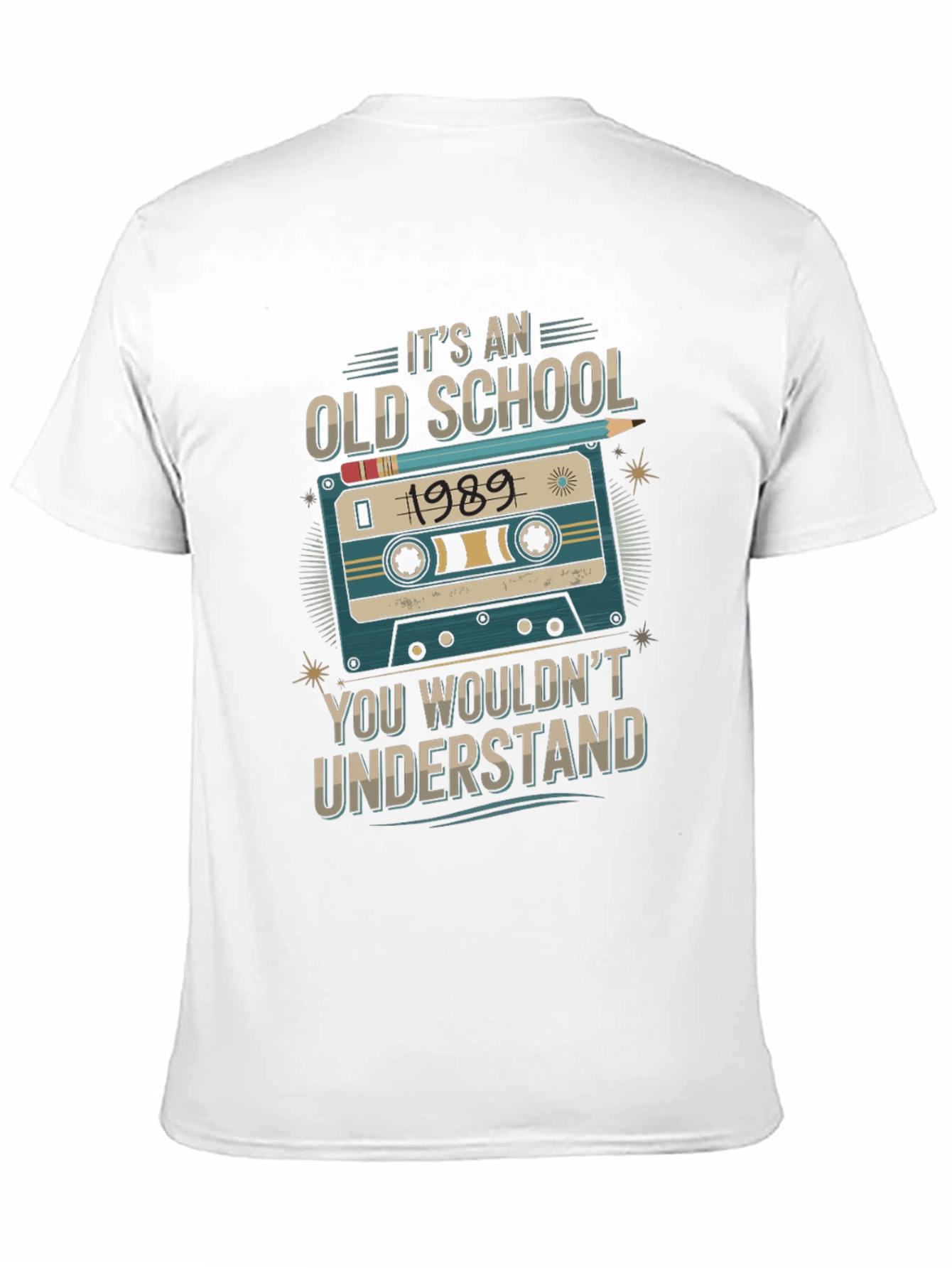 Black Old School 1989 Cassette Graphic Tee view 11
