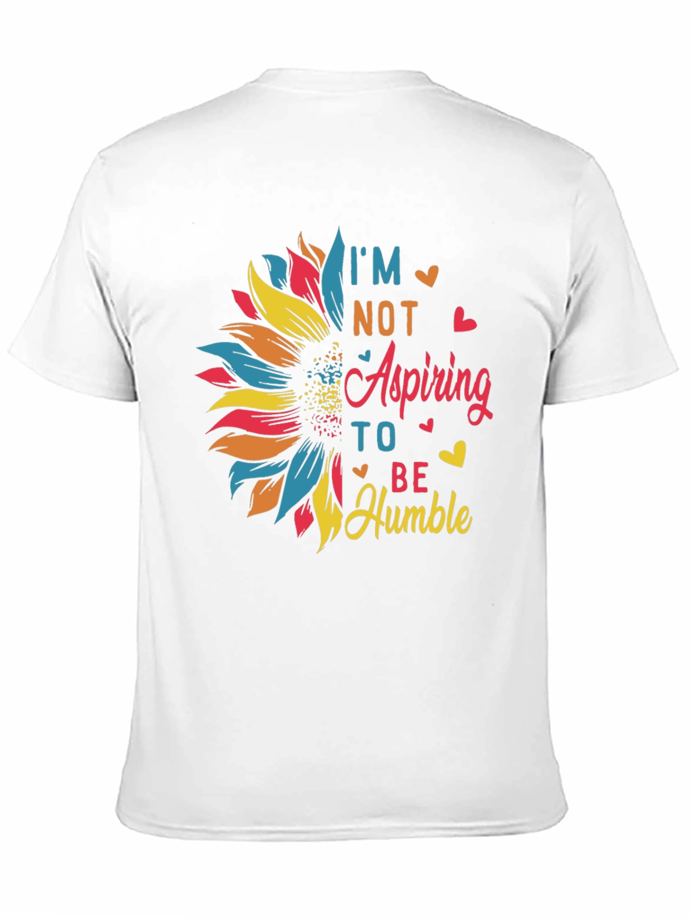 Black I'm Not Aspiring To Be Humble Sunflower Graphic Tee view 11