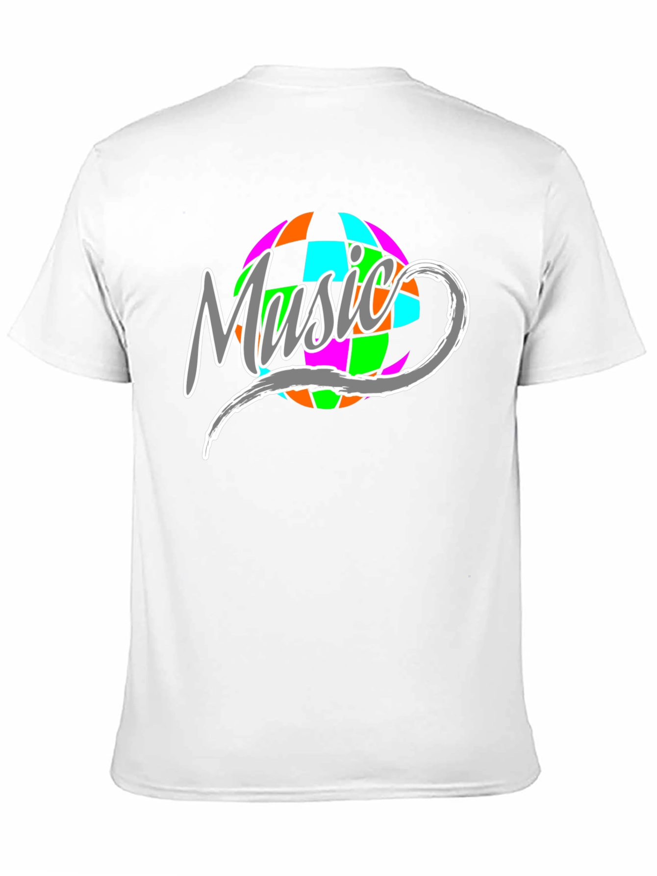 Black Music Disco Ball Graphic T-Shirt view 11